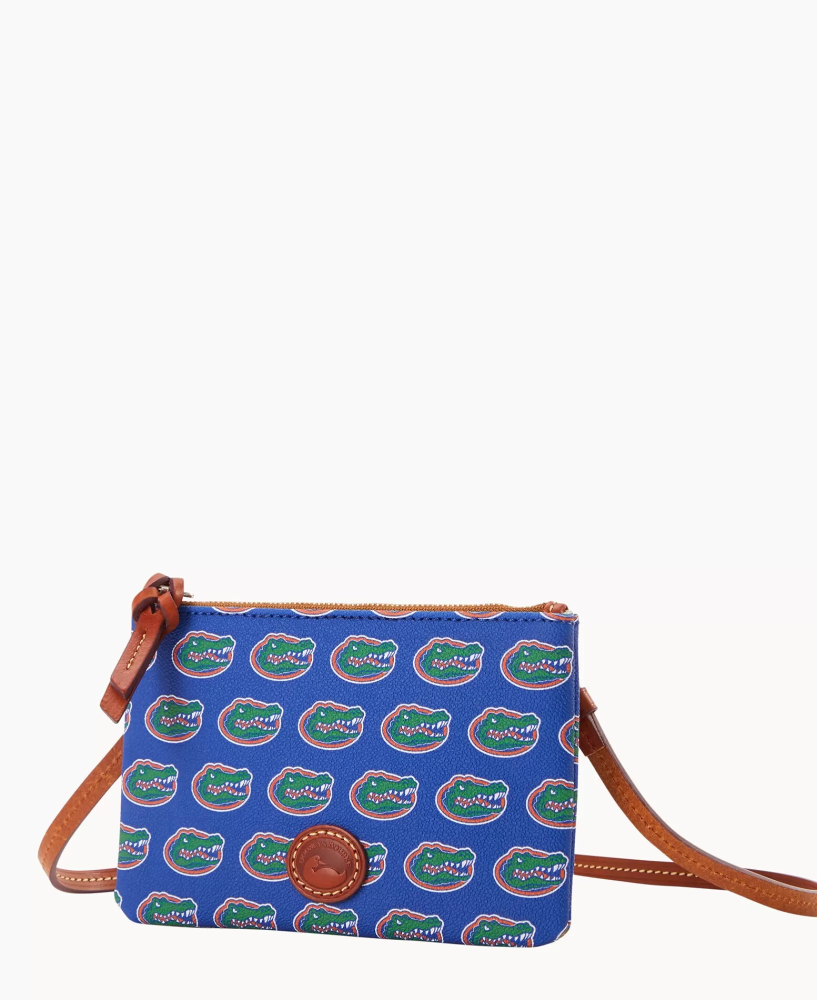 Shoulder Bags | Crossbodies>Dooney & Bourke Collegiate University of Florida Top Zip Crossbody Blue