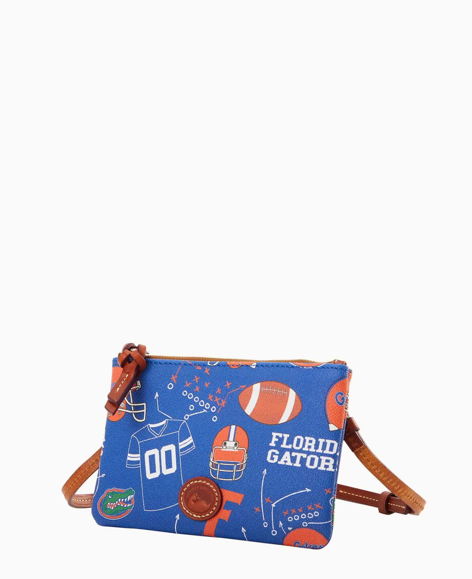 Shoulder Bags | Crossbodies>Dooney & Bourke Collegiate University of Florida Top Zip Crossbody Blue