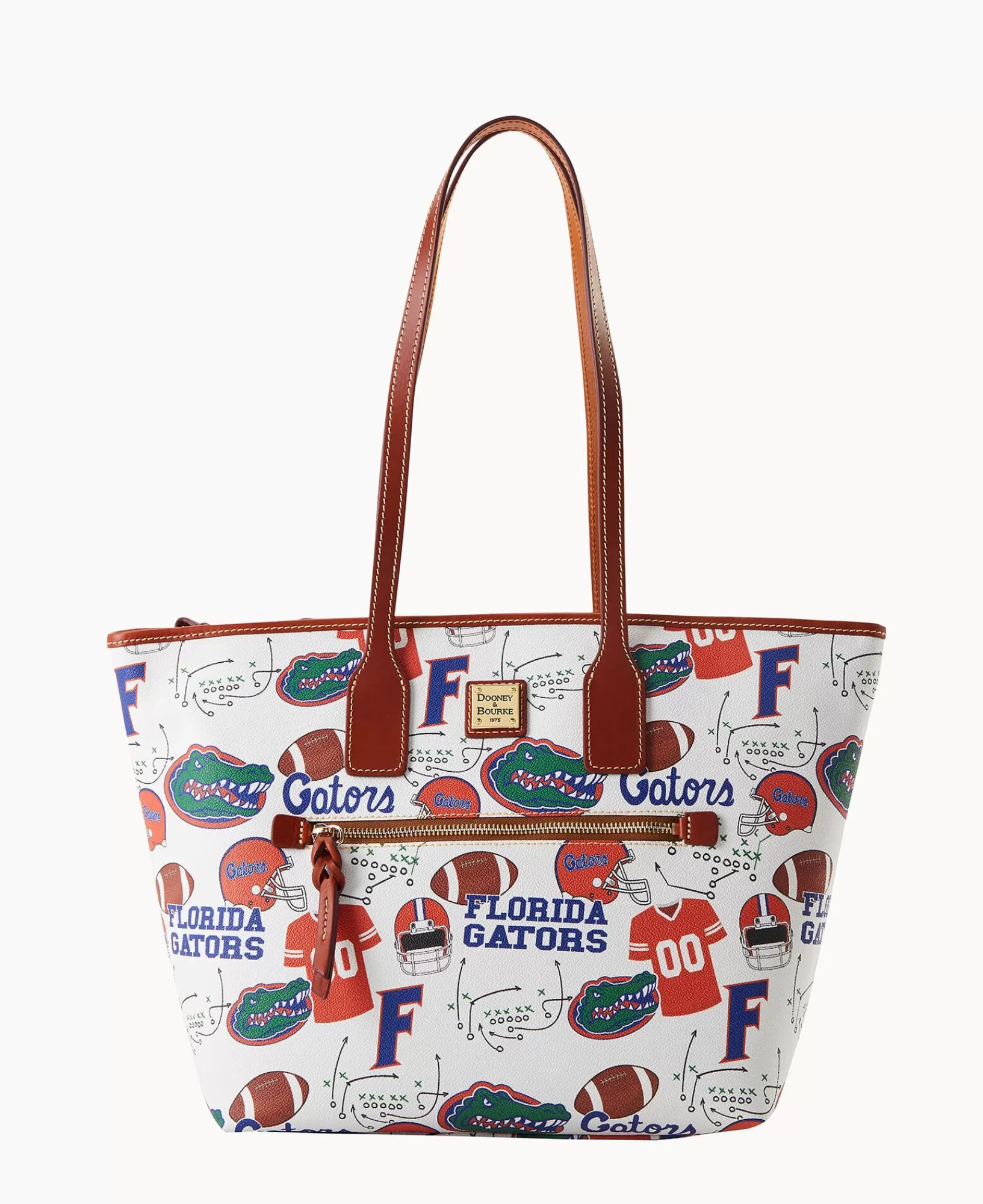 Shoulder Bags | Totes>Dooney & Bourke Collegiate University of Florida Tote WhiteMulti