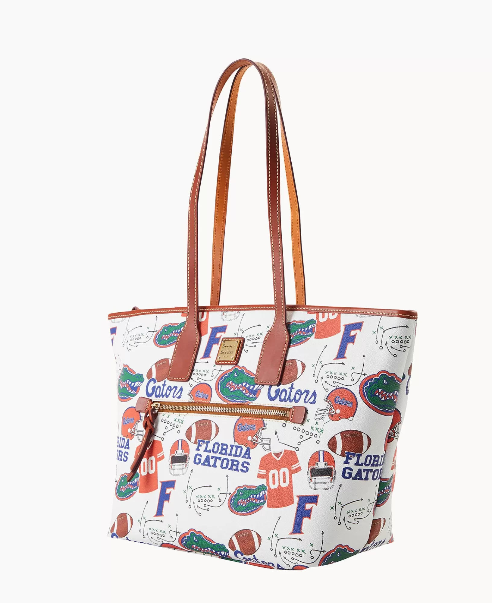 Shoulder Bags | Totes>Dooney & Bourke Collegiate University of Florida Tote WhiteMulti