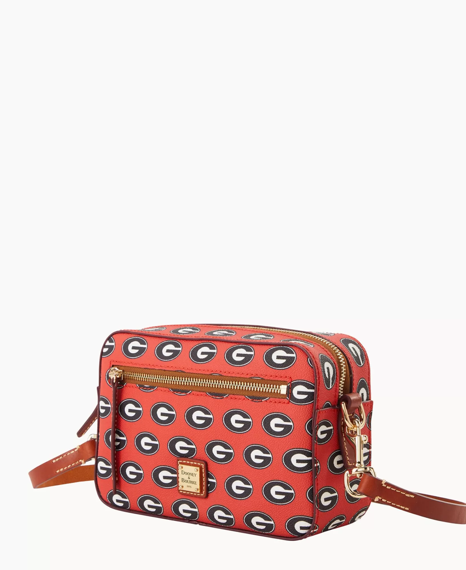 Shoulder Bags | Crossbodies>Dooney & Bourke Collegiate University of Georgia Camera Zip Crossbody Red