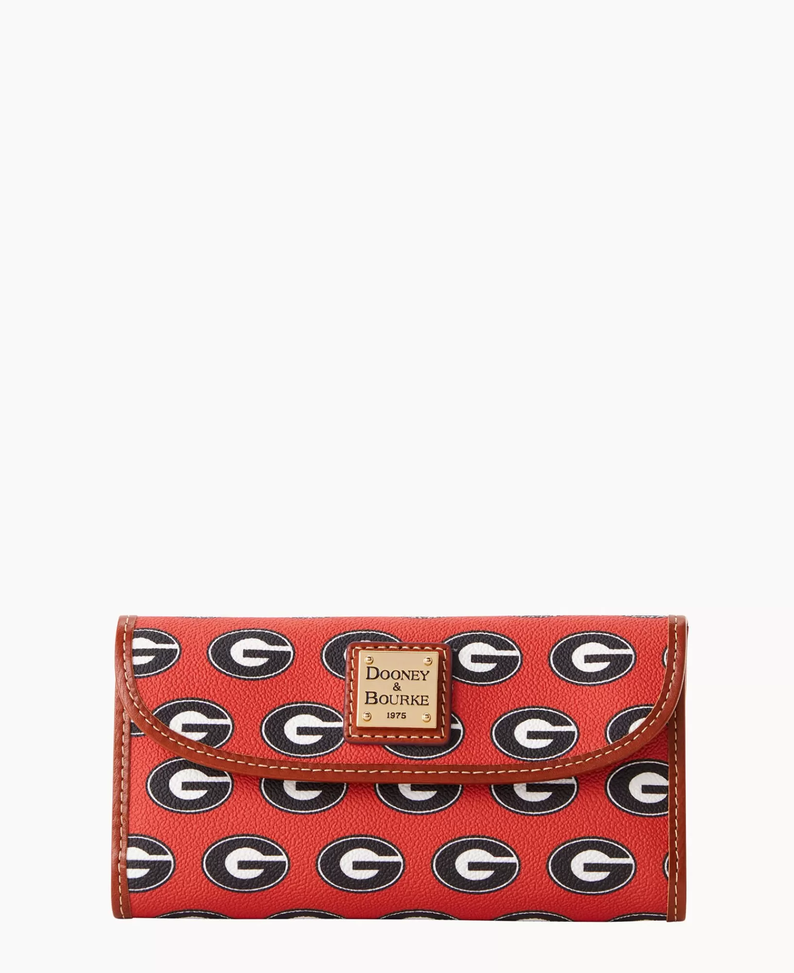 Clutches | Wallets>Dooney & Bourke Collegiate University of Georgia Continental Clutch Red