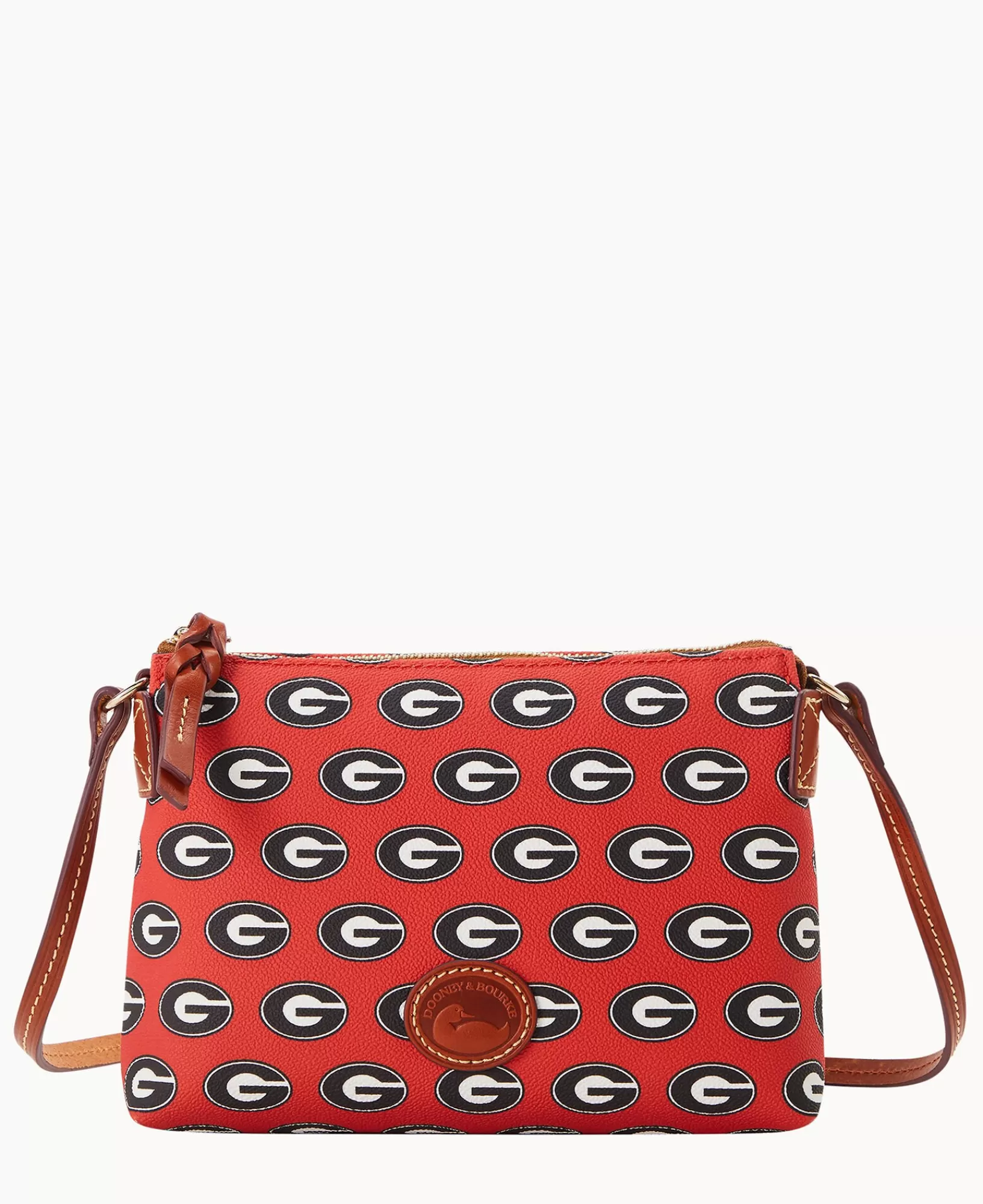 Shoulder Bags | Crossbodies>Dooney & Bourke Collegiate University of Georgia Crossbody Pouchette Red