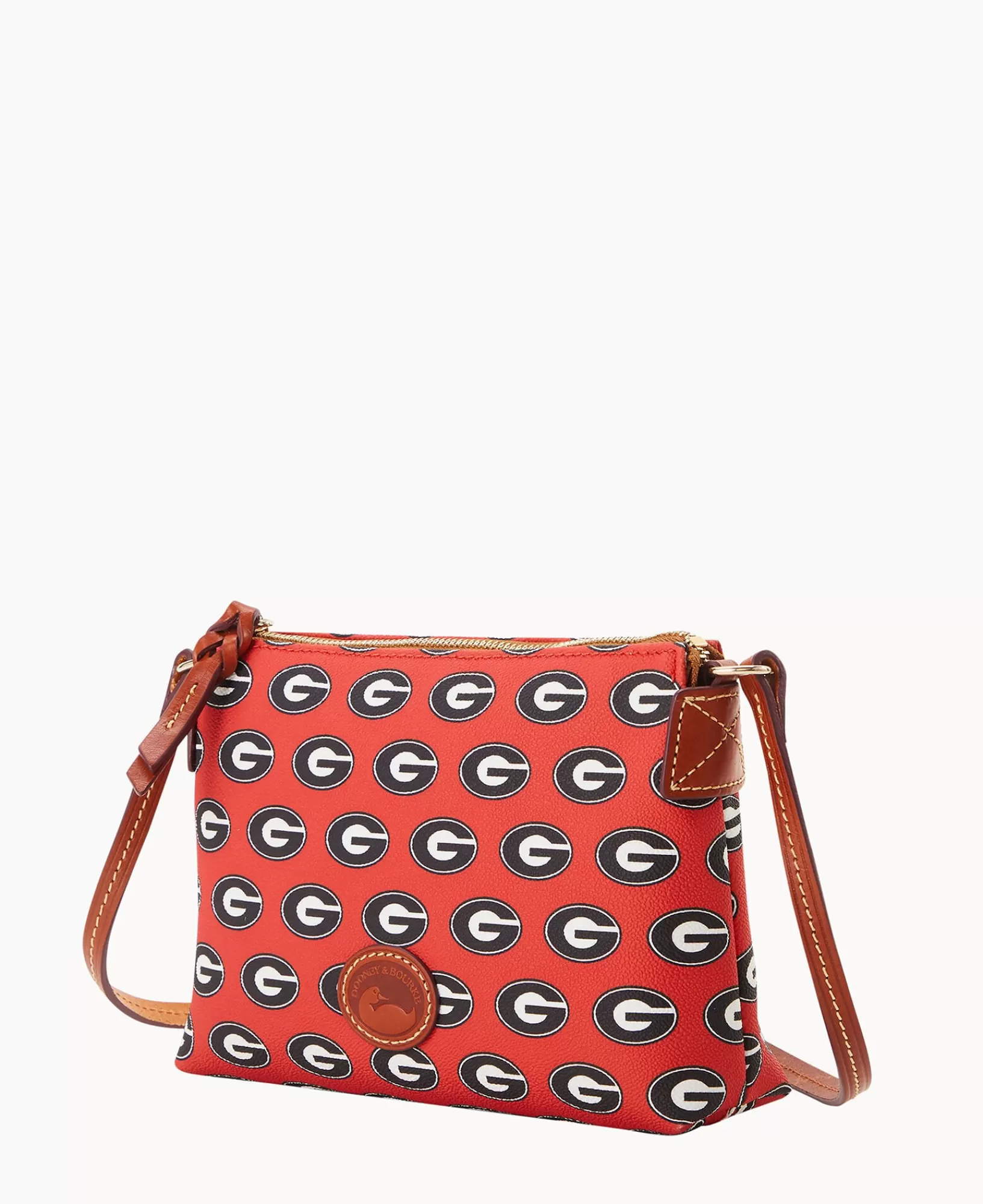 Shoulder Bags | Crossbodies>Dooney & Bourke Collegiate University of Georgia Crossbody Pouchette Red