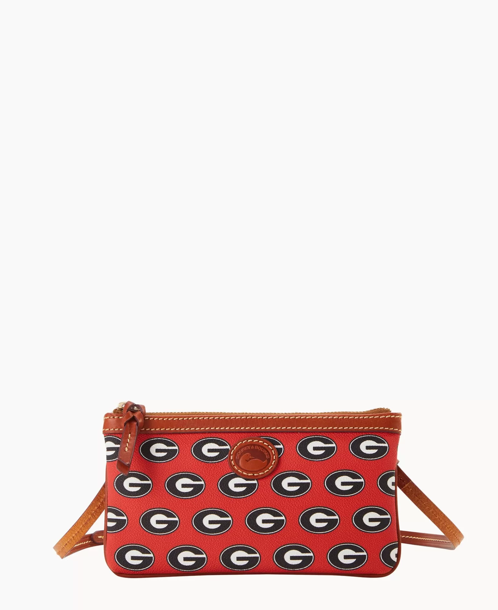 Shoulder Bags | Crossbodies>Dooney & Bourke Collegiate University of Georgia Large Slim Crossbody Red