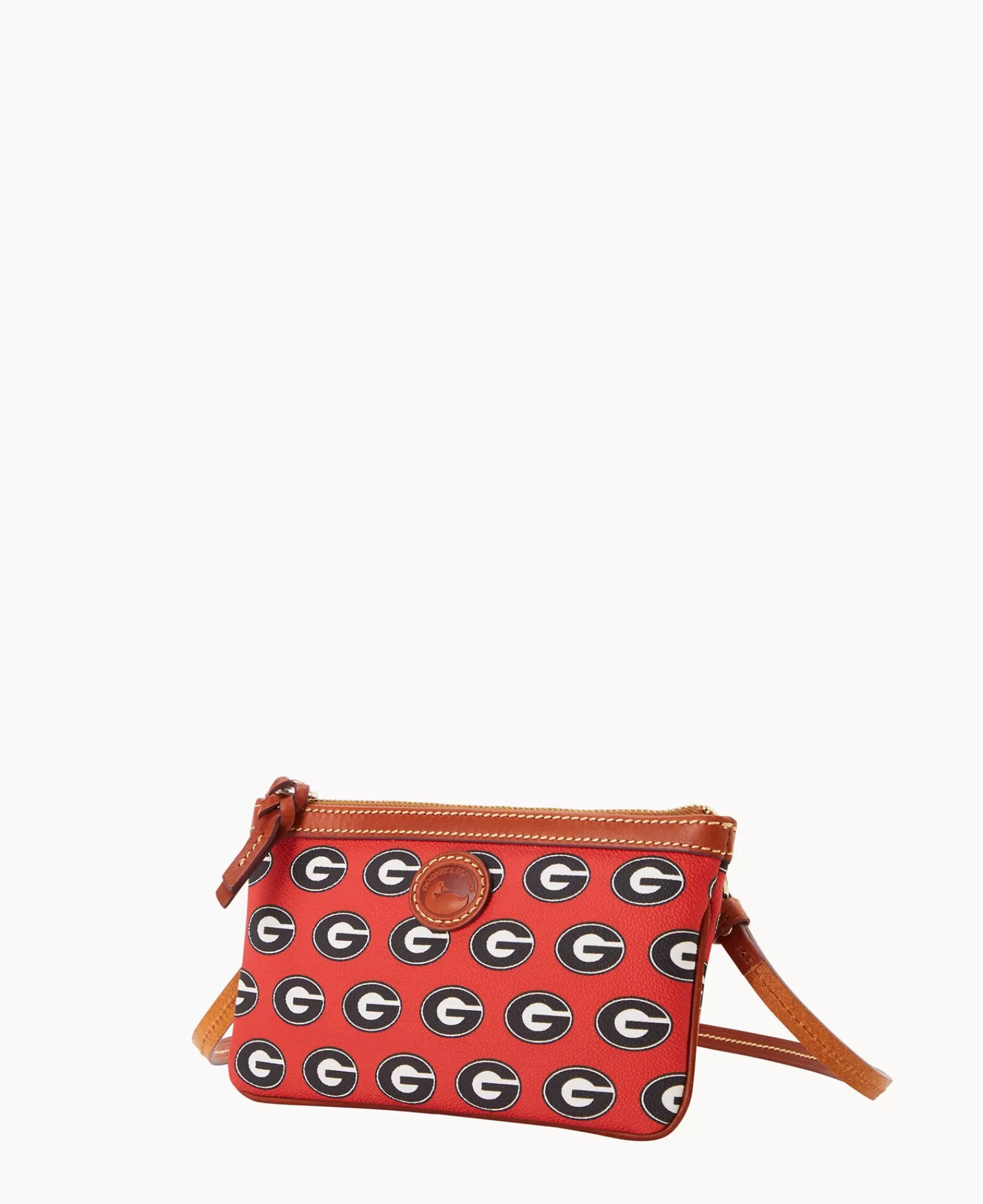 Shoulder Bags | Crossbodies>Dooney & Bourke Collegiate University of Georgia Large Slim Crossbody Red