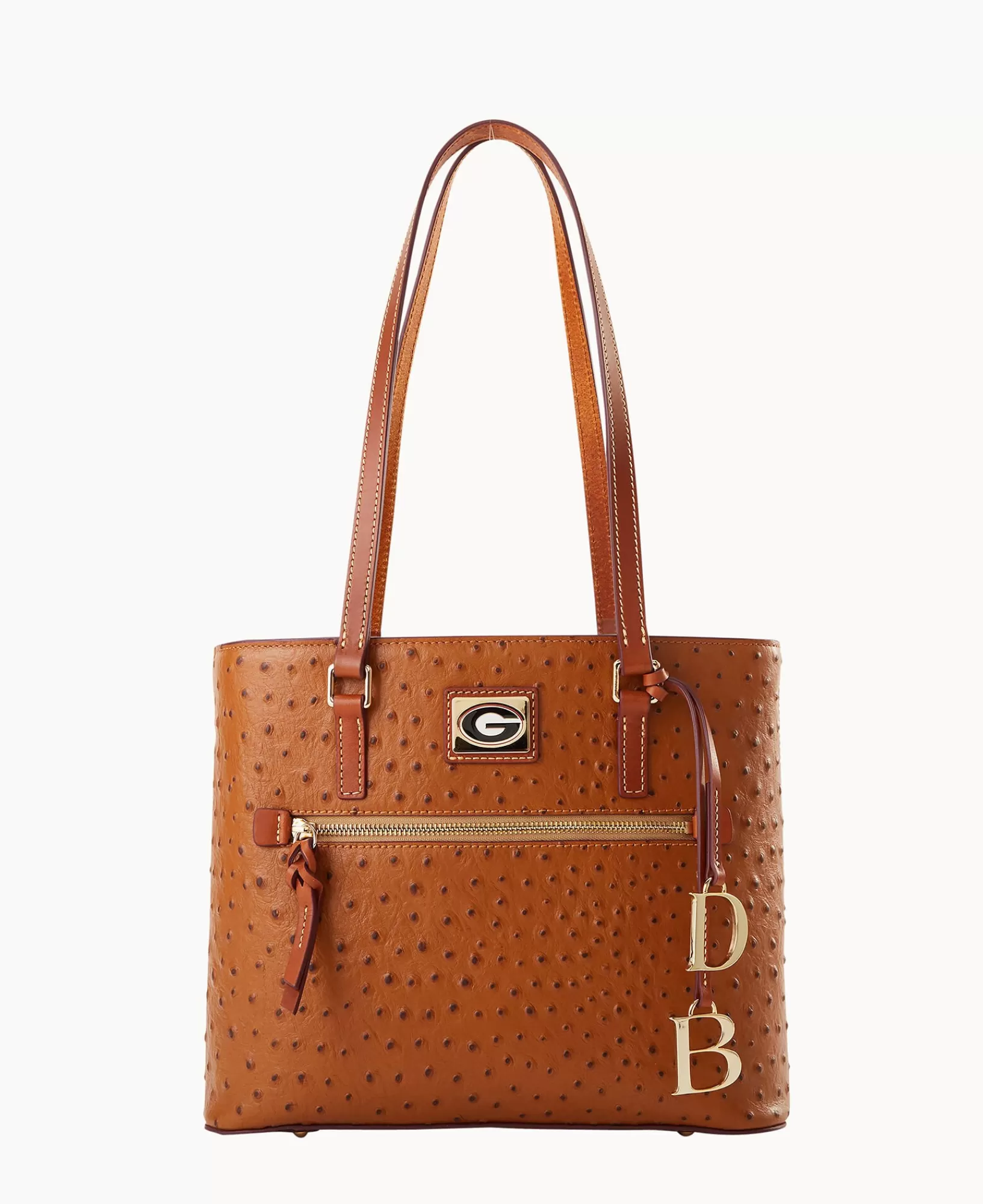 Shoulder Bags | Totes>Dooney & Bourke Collegiate University of Georgia Shopper Caramel