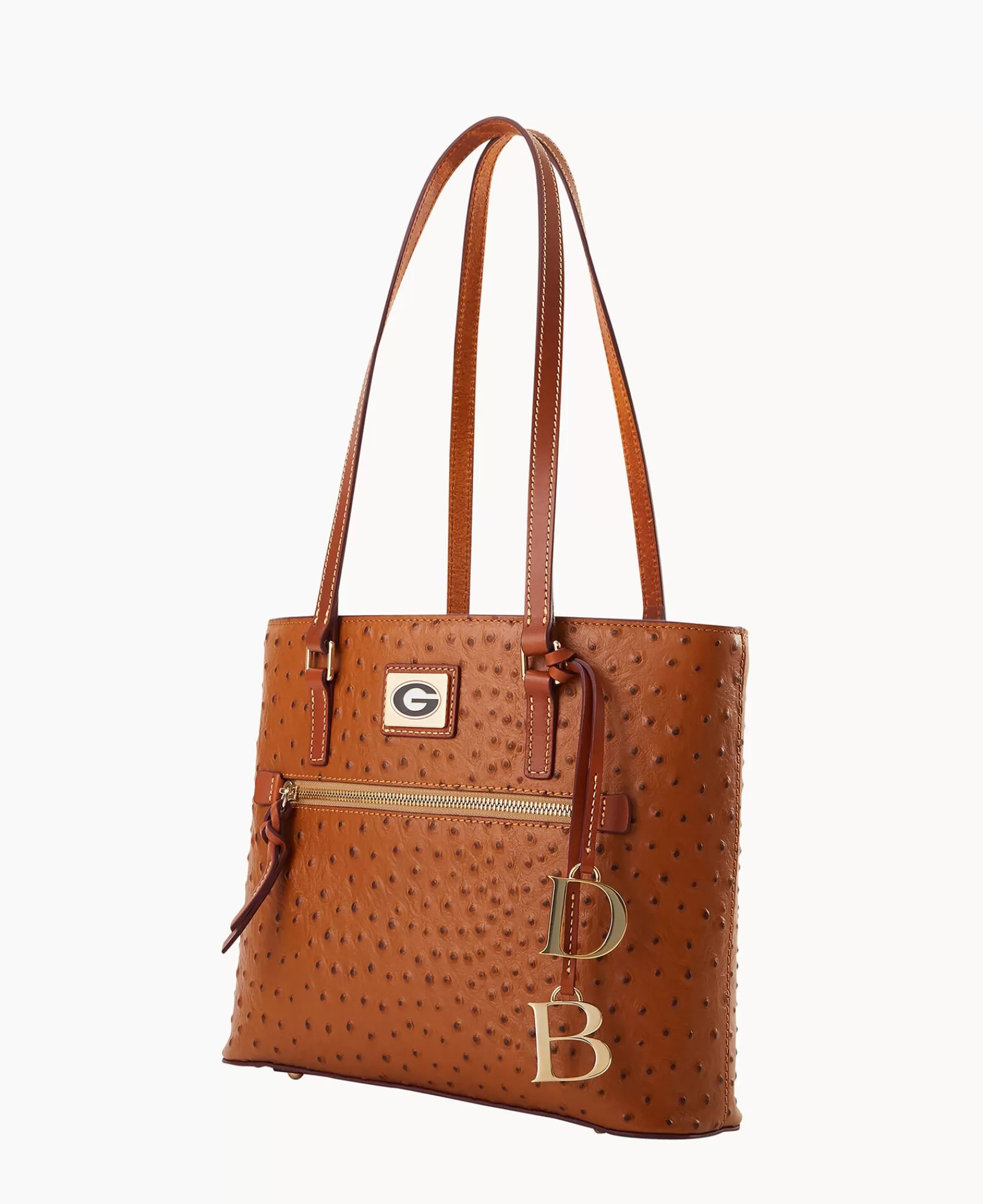 Shoulder Bags | Totes>Dooney & Bourke Collegiate University of Georgia Shopper Caramel