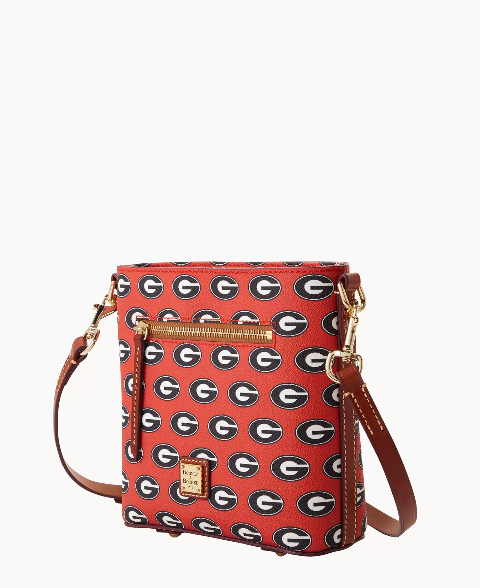 Shoulder Bags | Crossbodies>Dooney & Bourke Collegiate University of Georgia Small Zip Crossbody Red