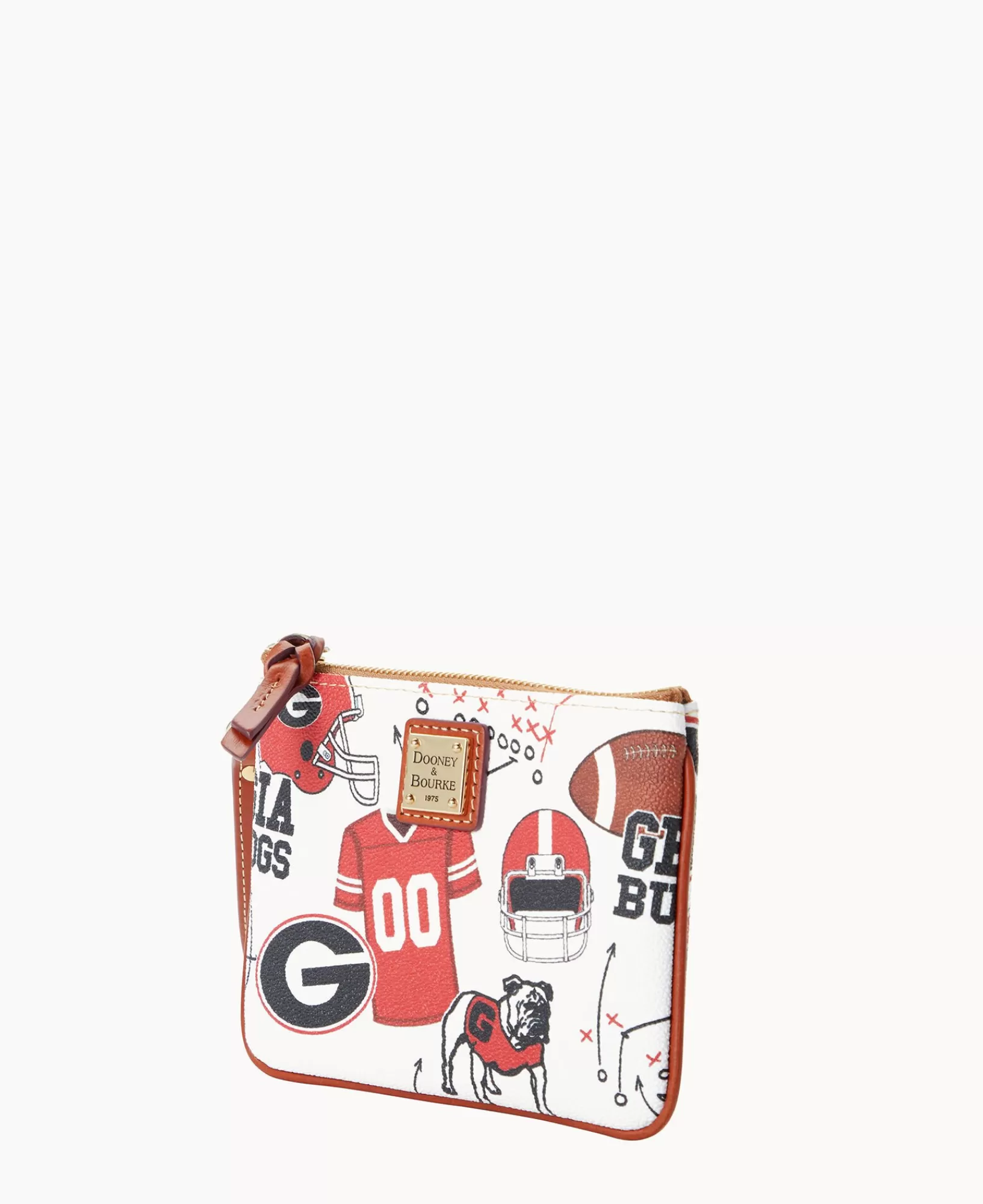 Wristlets | Wallets>Dooney & Bourke Collegiate University of Georgia Stadium Wristlet WhiteMulti