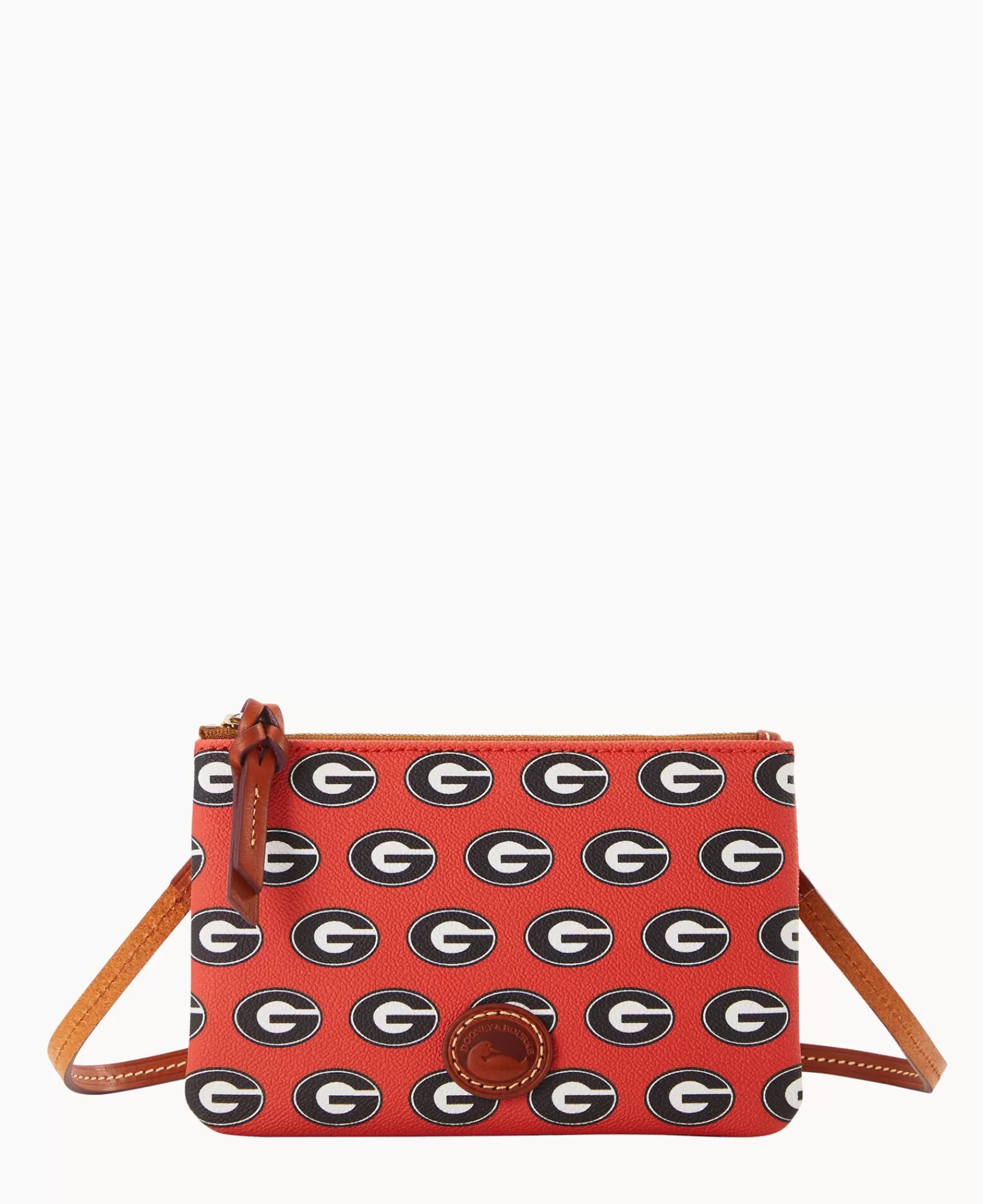 Shoulder Bags | Crossbodies>Dooney & Bourke Collegiate University of Georgia Top Zip Crossbody Red