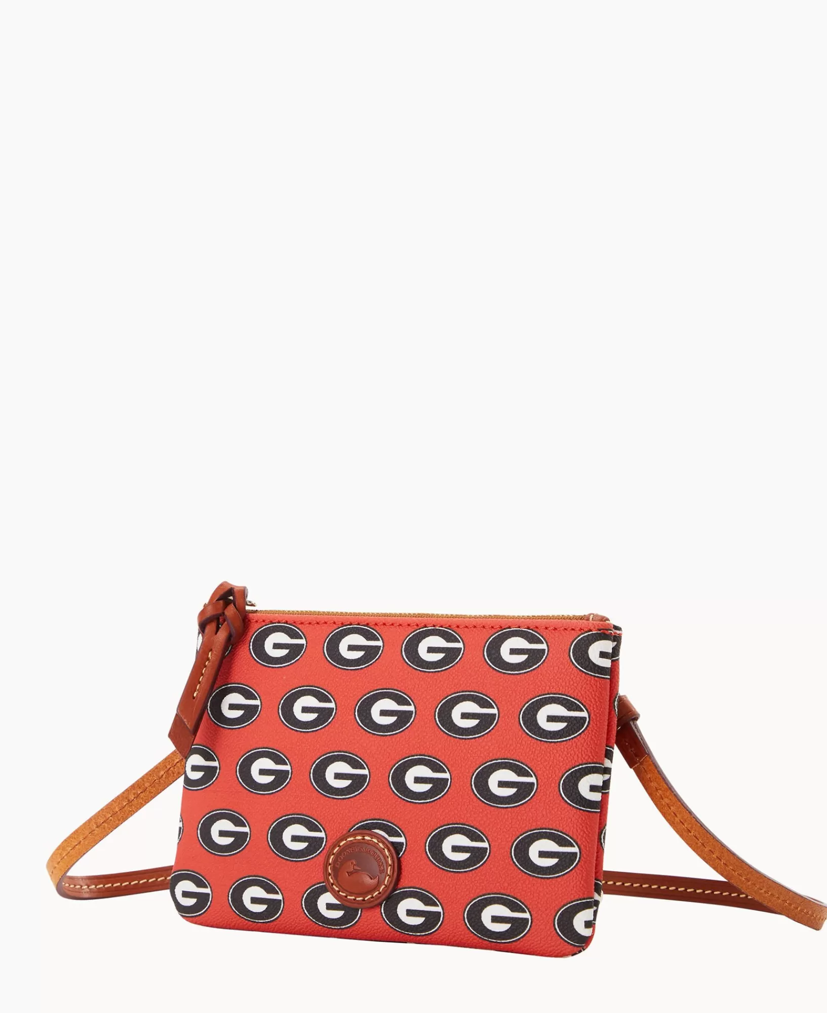 Shoulder Bags | Crossbodies>Dooney & Bourke Collegiate University of Georgia Top Zip Crossbody Red