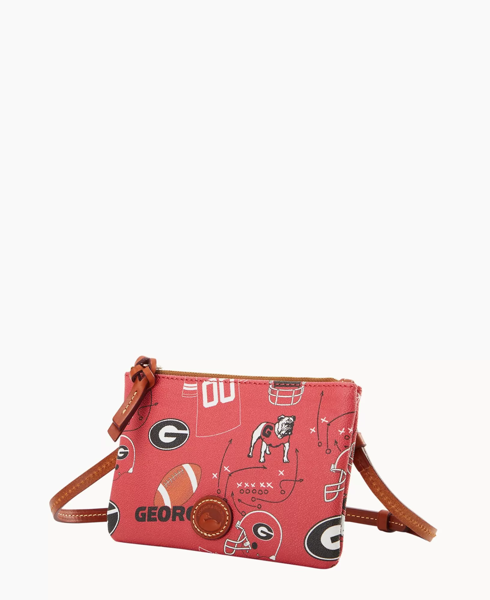 Shoulder Bags | Crossbodies>Dooney & Bourke Collegiate University of Georgia Top Zip Crossbody Red