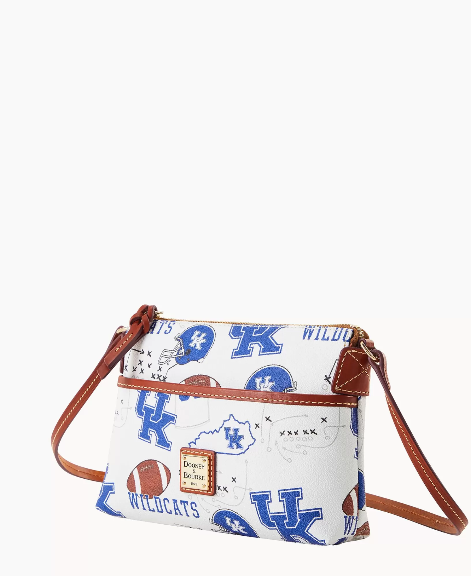 Shoulder Bags | Crossbodies>Dooney & Bourke Collegiate University of Kentucky Ginger Crossbody WhiteMulti