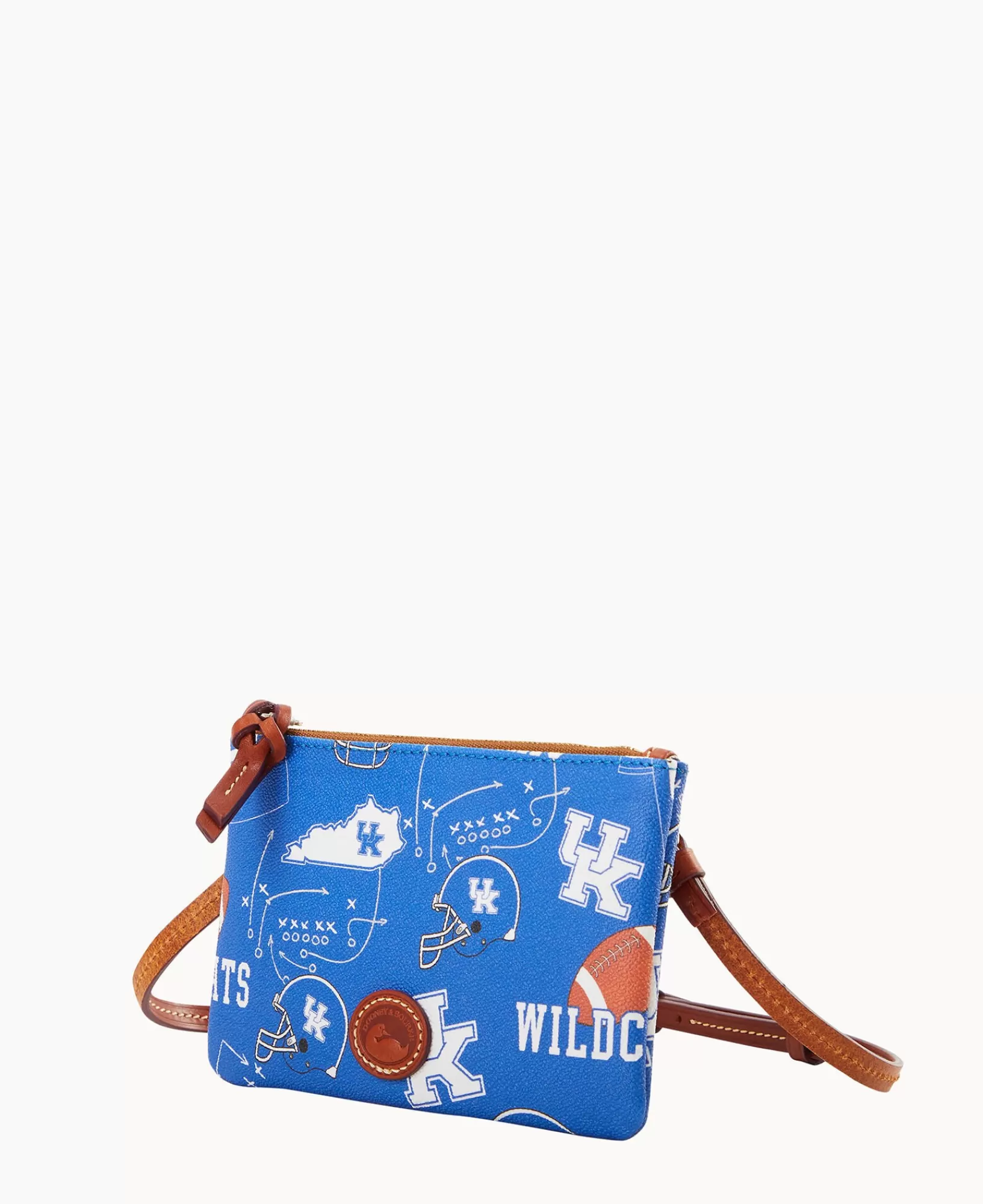 Shoulder Bags | Crossbodies>Dooney & Bourke Collegiate University of Kentucky Top Zip Crossbody Blue