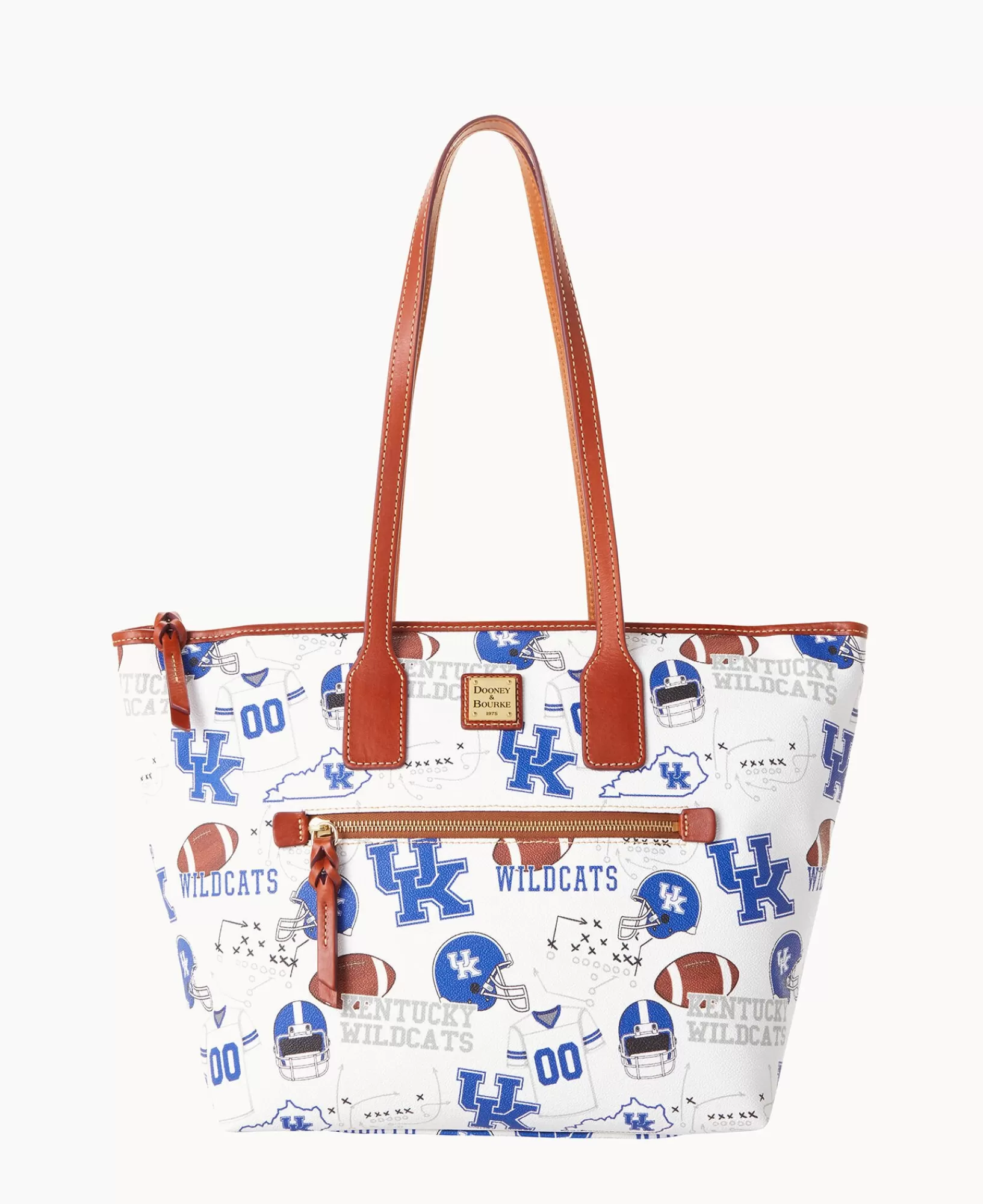 Shoulder Bags | Totes>Dooney & Bourke Collegiate University of Kentucky Tote WhiteMulti