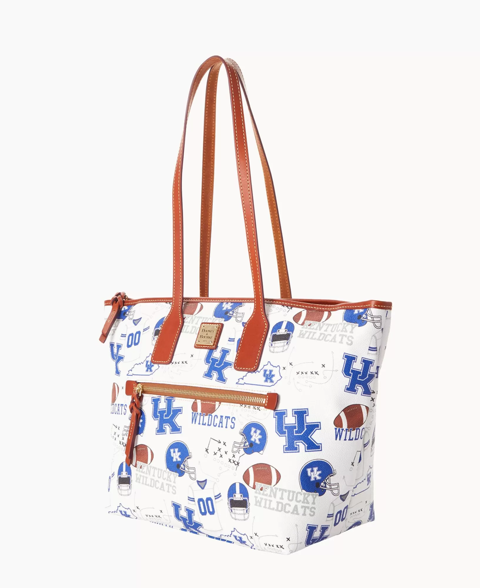 Shoulder Bags | Totes>Dooney & Bourke Collegiate University of Kentucky Tote WhiteMulti