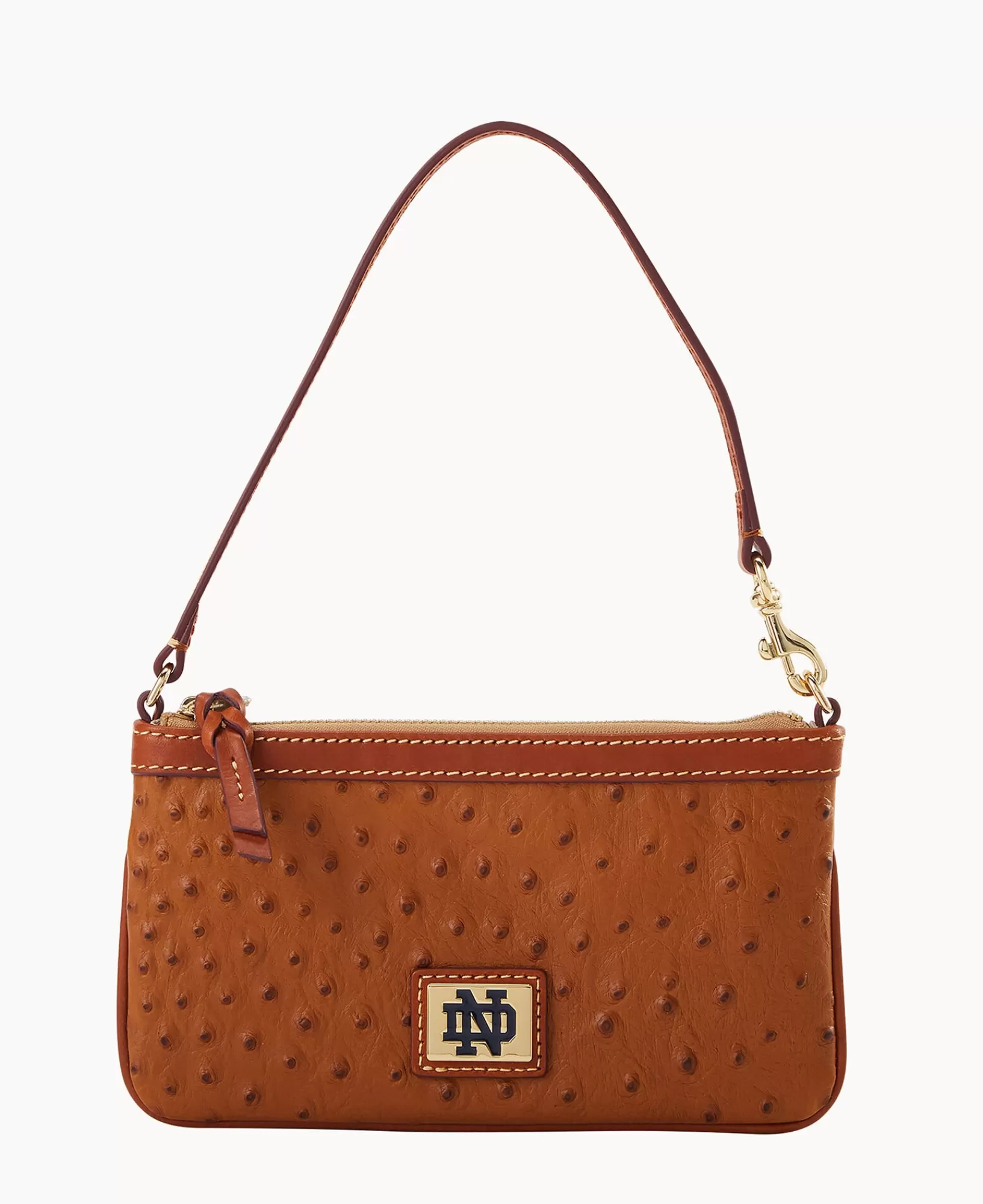 Wristlets | Wallets>Dooney & Bourke Collegiate University of Notre Dame Large Slim Wristlet Caramel