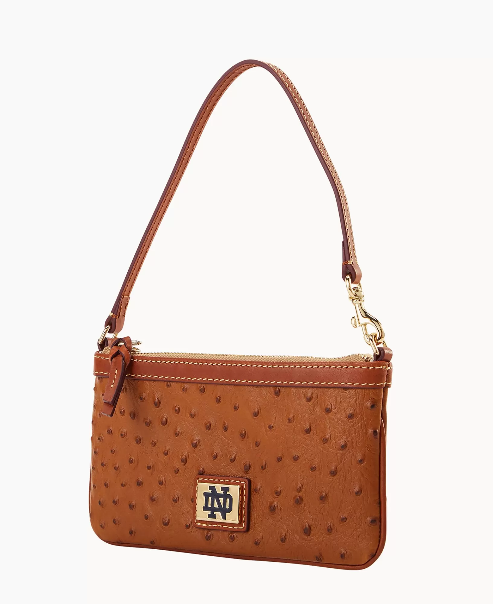 Wristlets | Wallets>Dooney & Bourke Collegiate University of Notre Dame Large Slim Wristlet Caramel