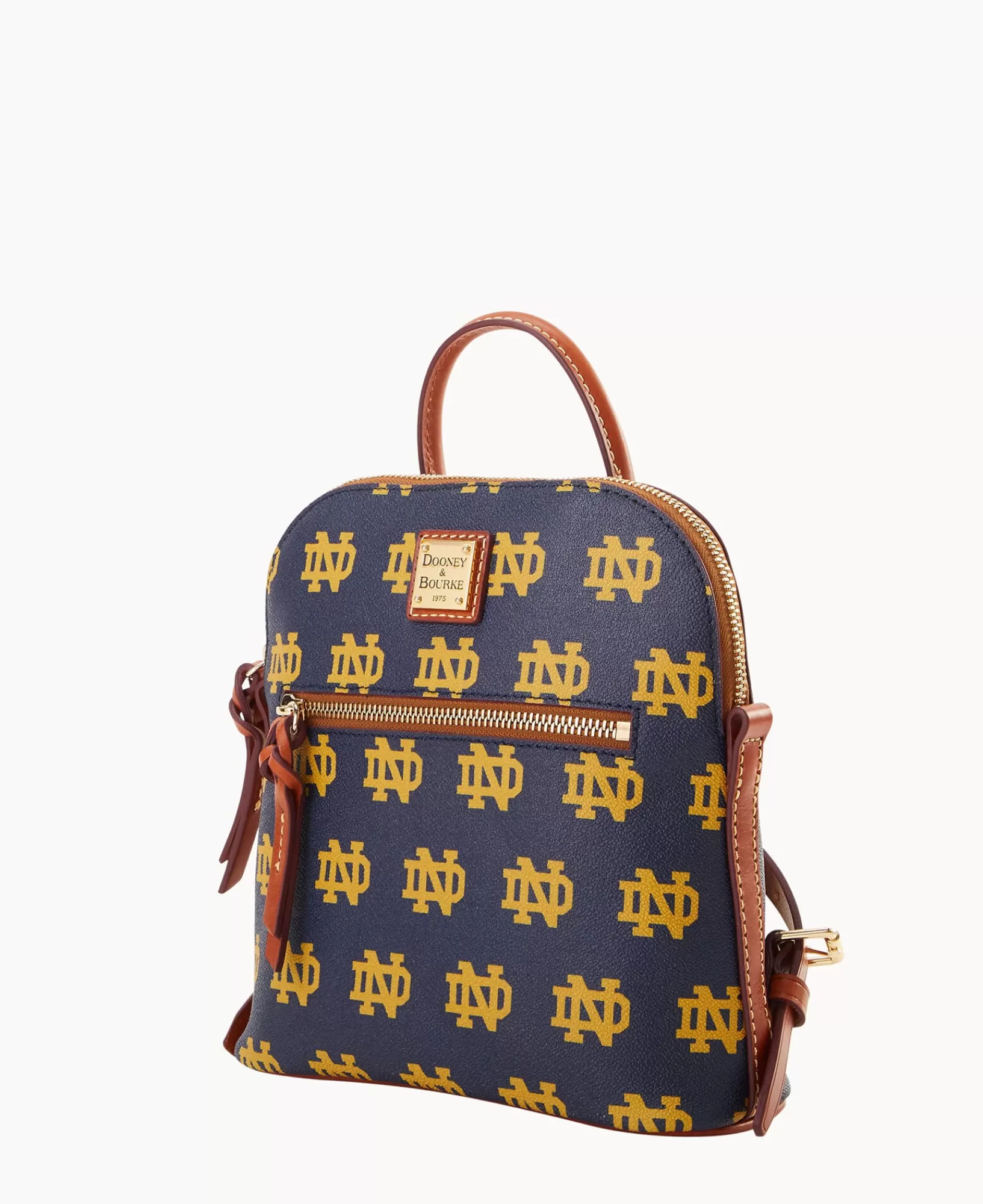 Backpacks>Dooney & Bourke Collegiate University of Notre Dame Small Backpack Navy