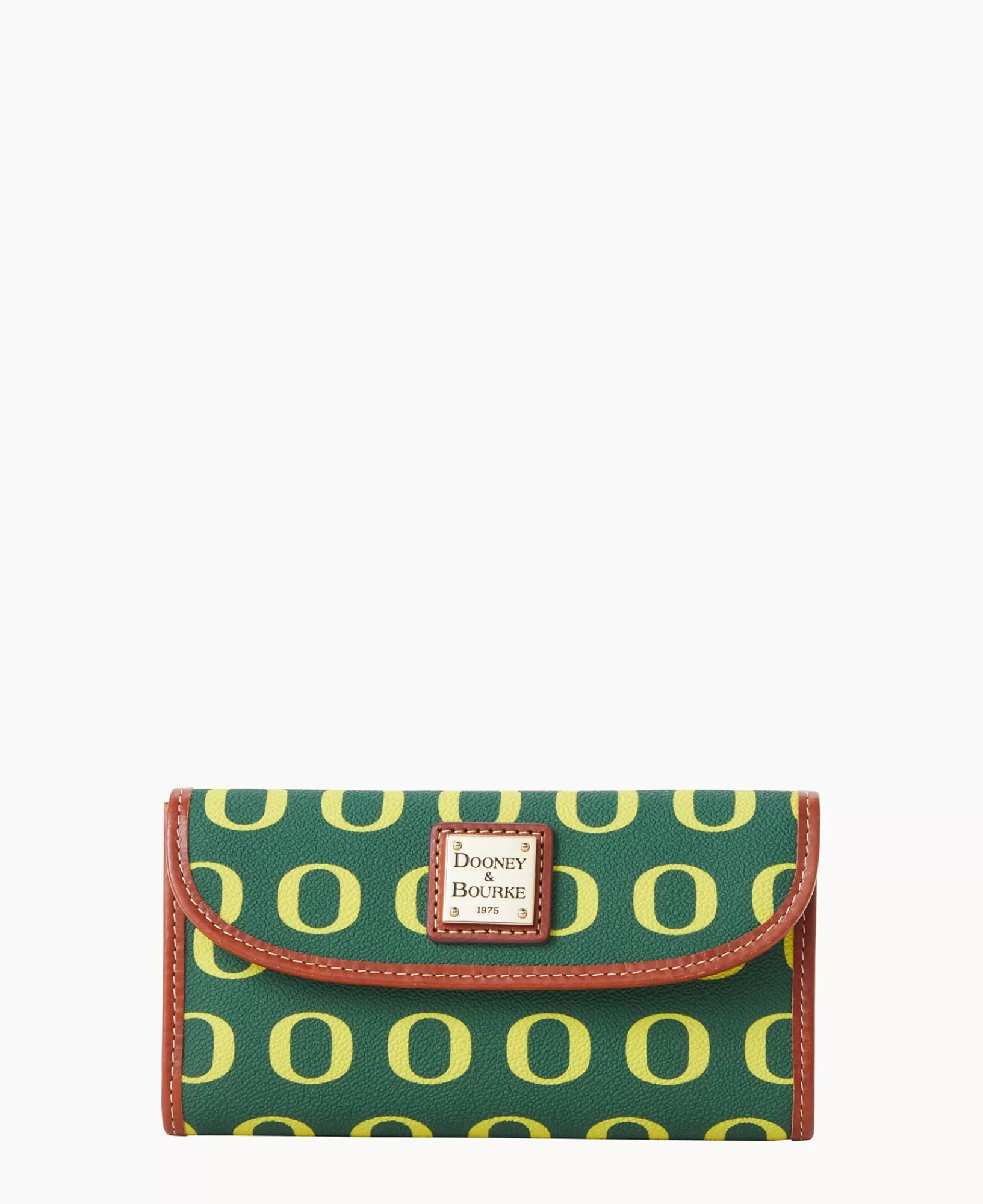 Clutches | Wallets>Dooney & Bourke Collegiate University of Oregon Continental Clutch Green