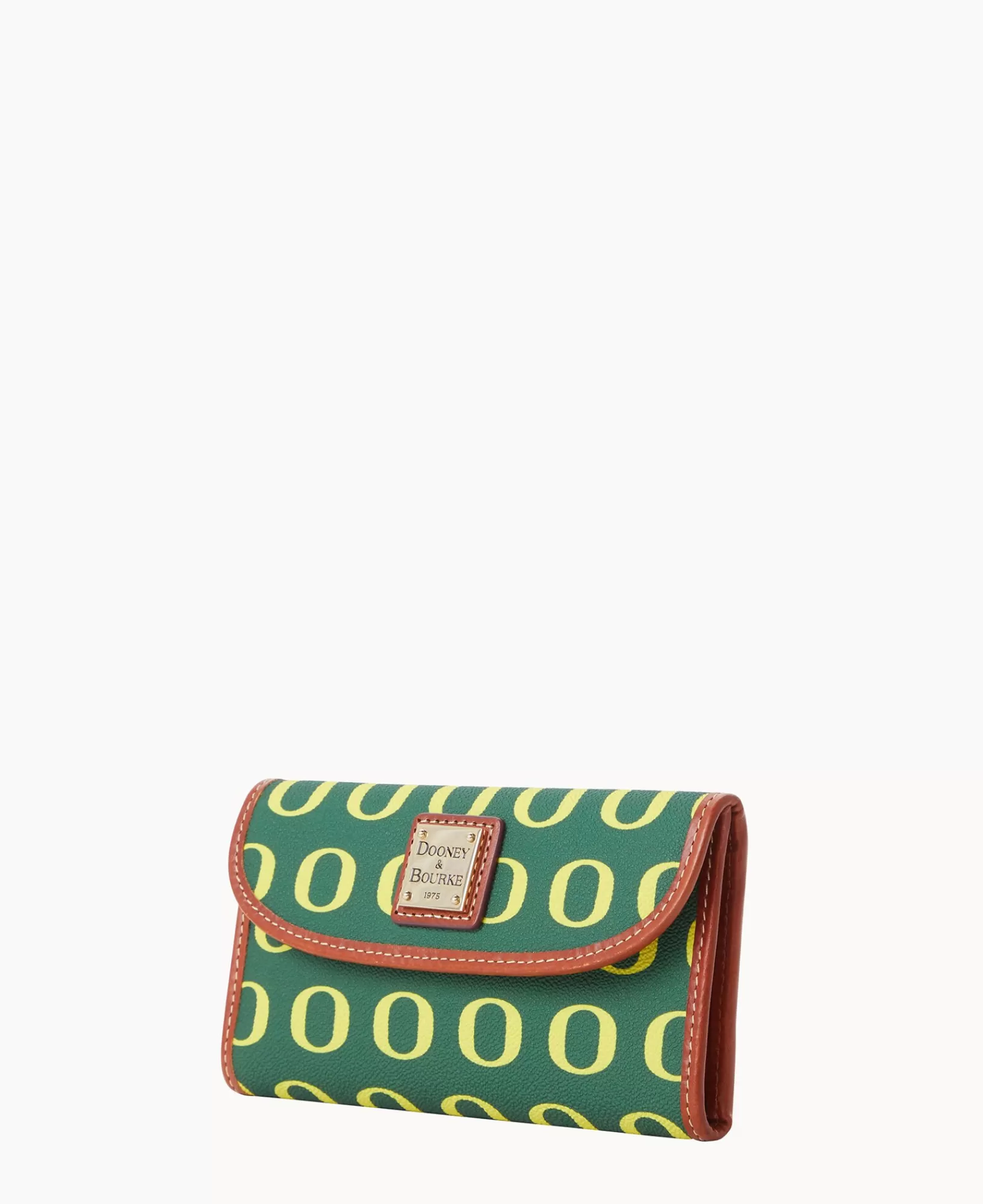 Clutches | Wallets>Dooney & Bourke Collegiate University of Oregon Continental Clutch Green