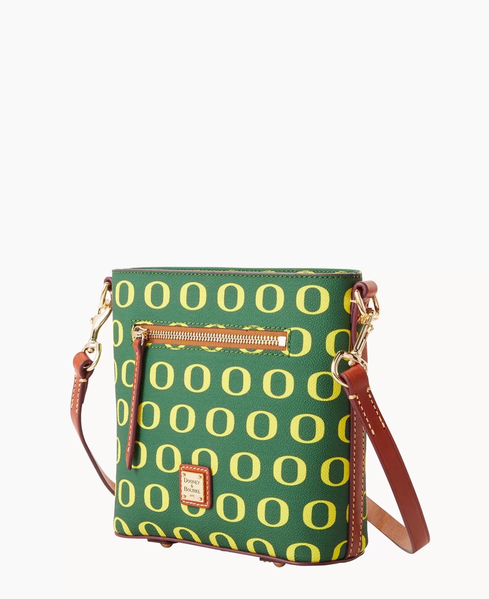 Shoulder Bags | Crossbodies>Dooney & Bourke Collegiate University of Oregon Small Zip Crossbody Green