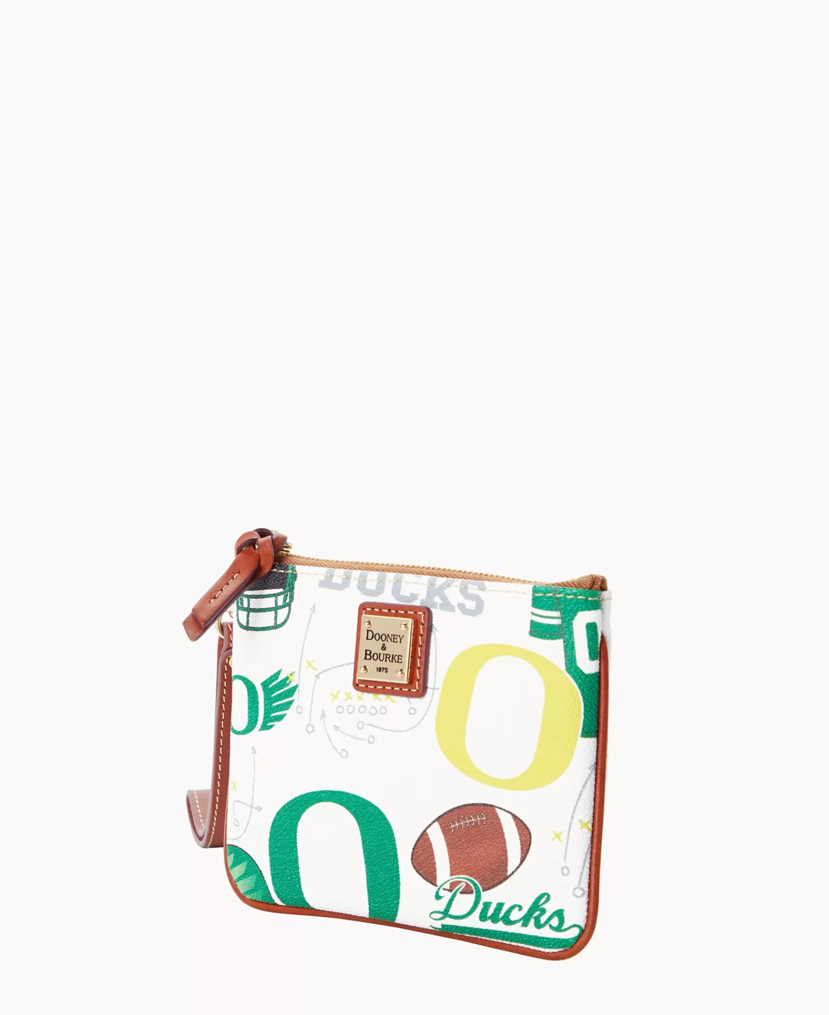 Wristlets | Wallets>Dooney & Bourke Collegiate University of Oregon Stadium Wristlet WhiteMulti