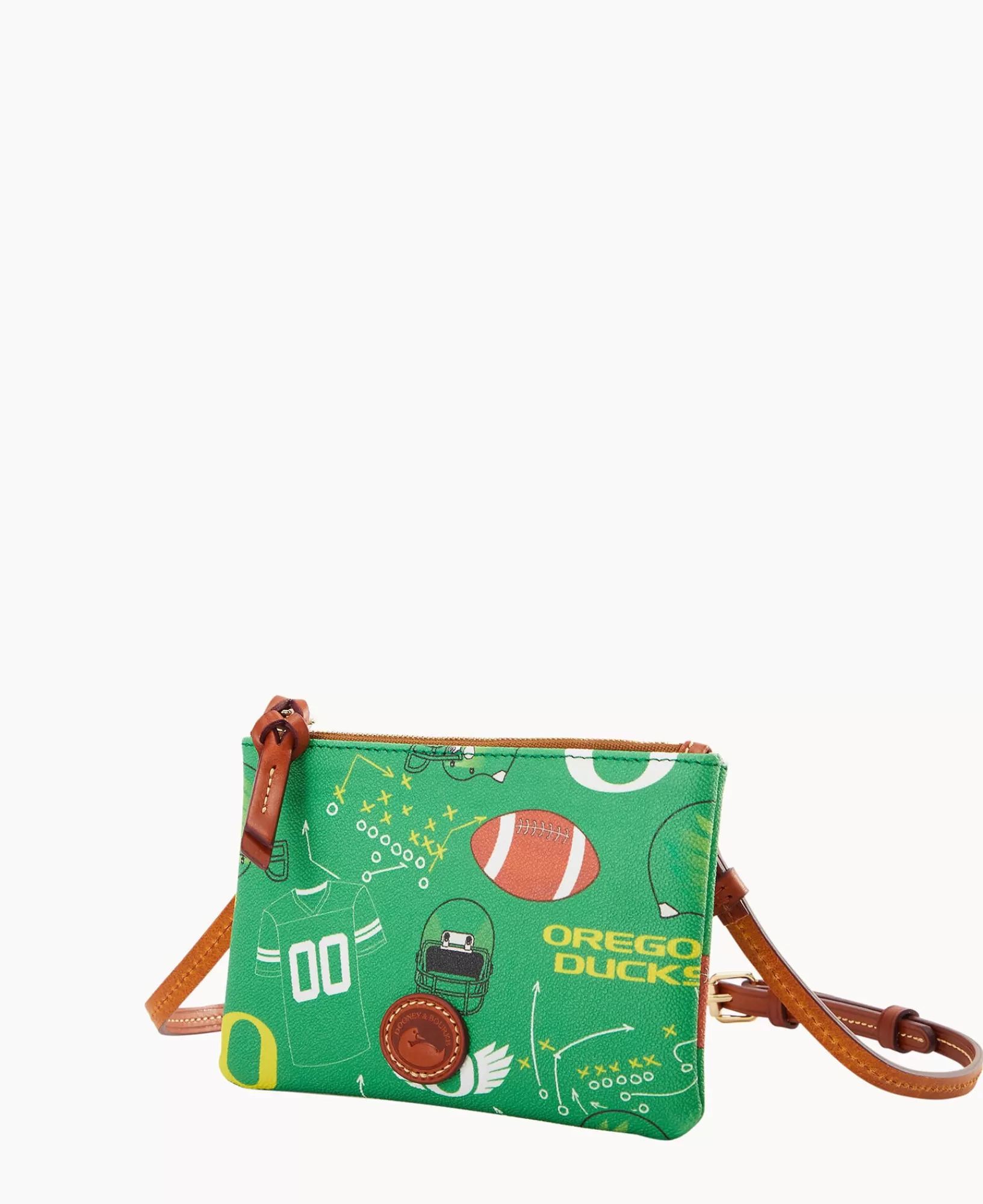 Shoulder Bags | Crossbodies>Dooney & Bourke Collegiate University of Oregon Top Zip Crossbody Green