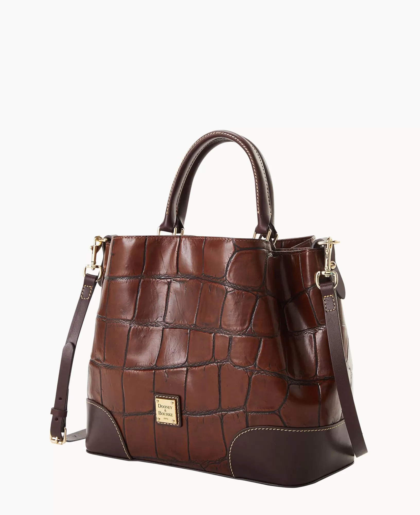 Shoulder Bags | Satchels>Dooney & Bourke Denison Brenna Cognac