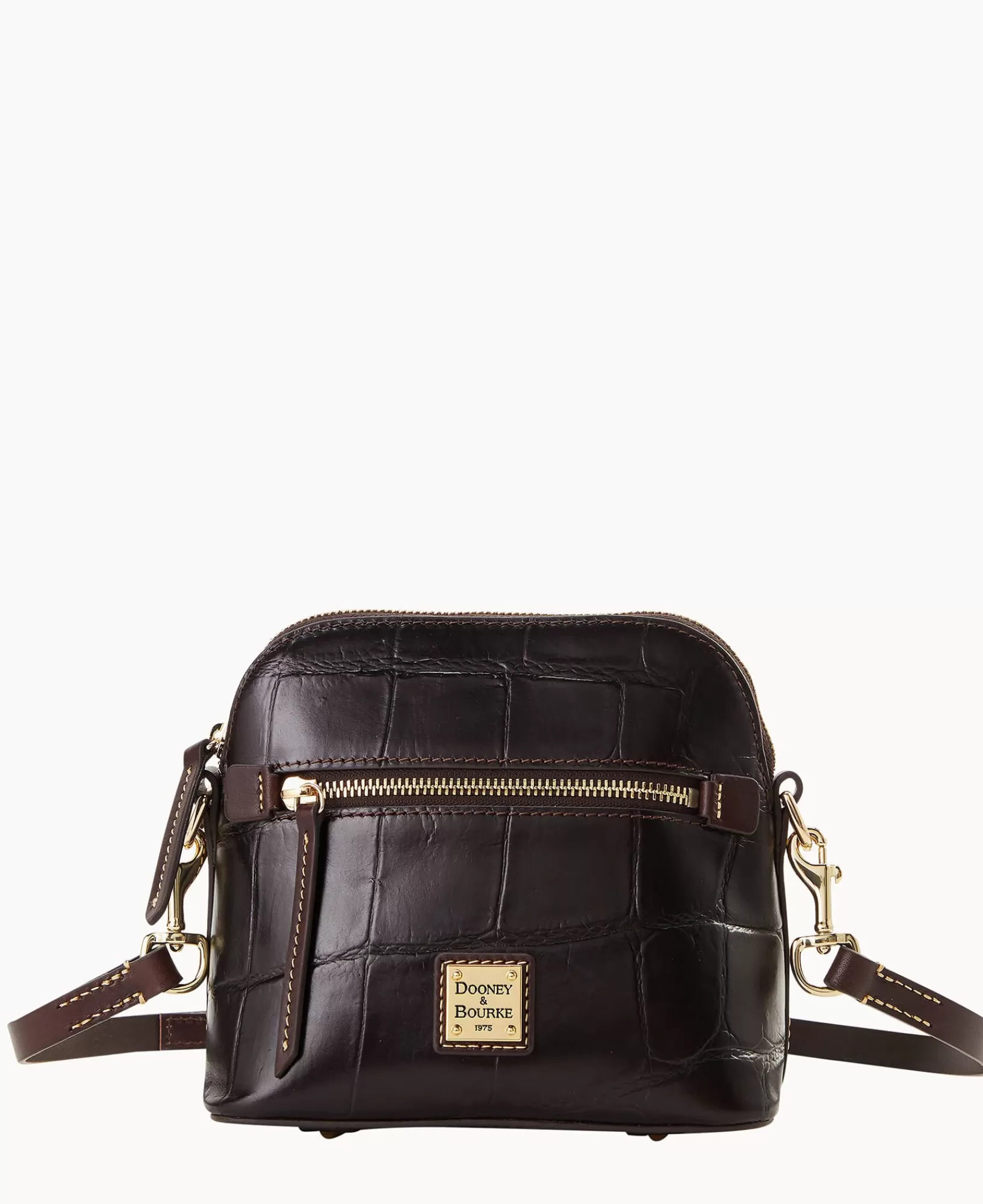 Shoulder Bags | Crossbodies>Dooney & Bourke Denison Domed Crossbody Espresso