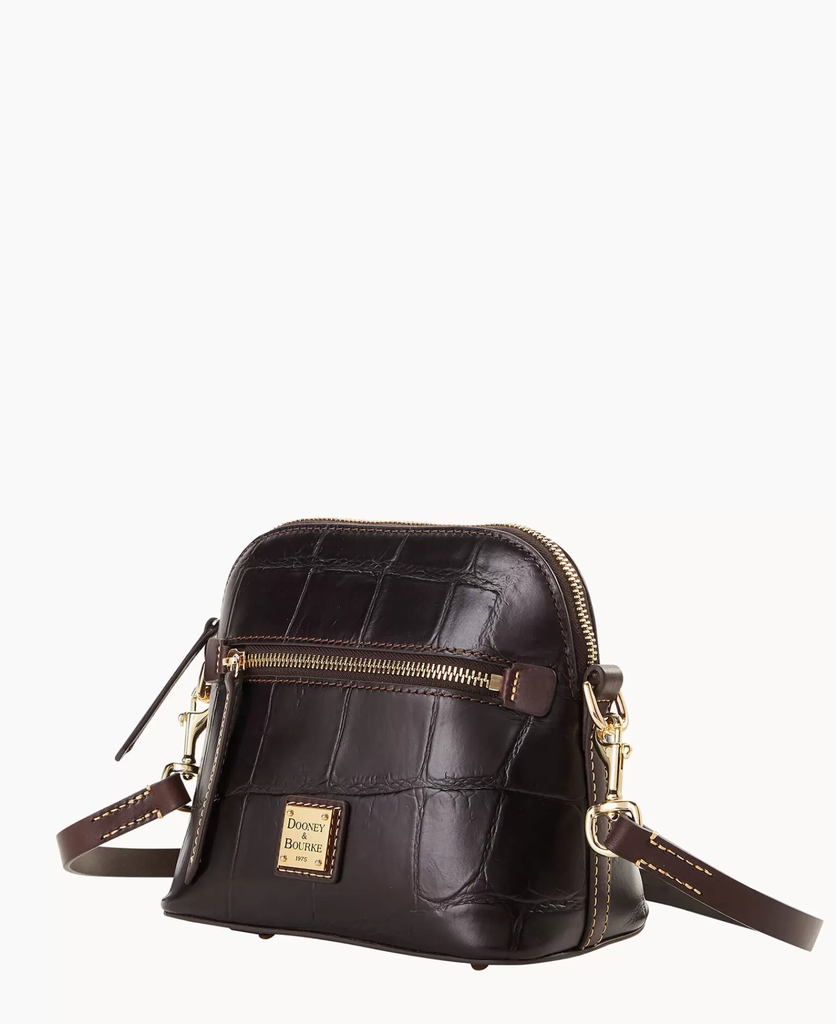 Shoulder Bags | Crossbodies>Dooney & Bourke Denison Domed Crossbody Espresso