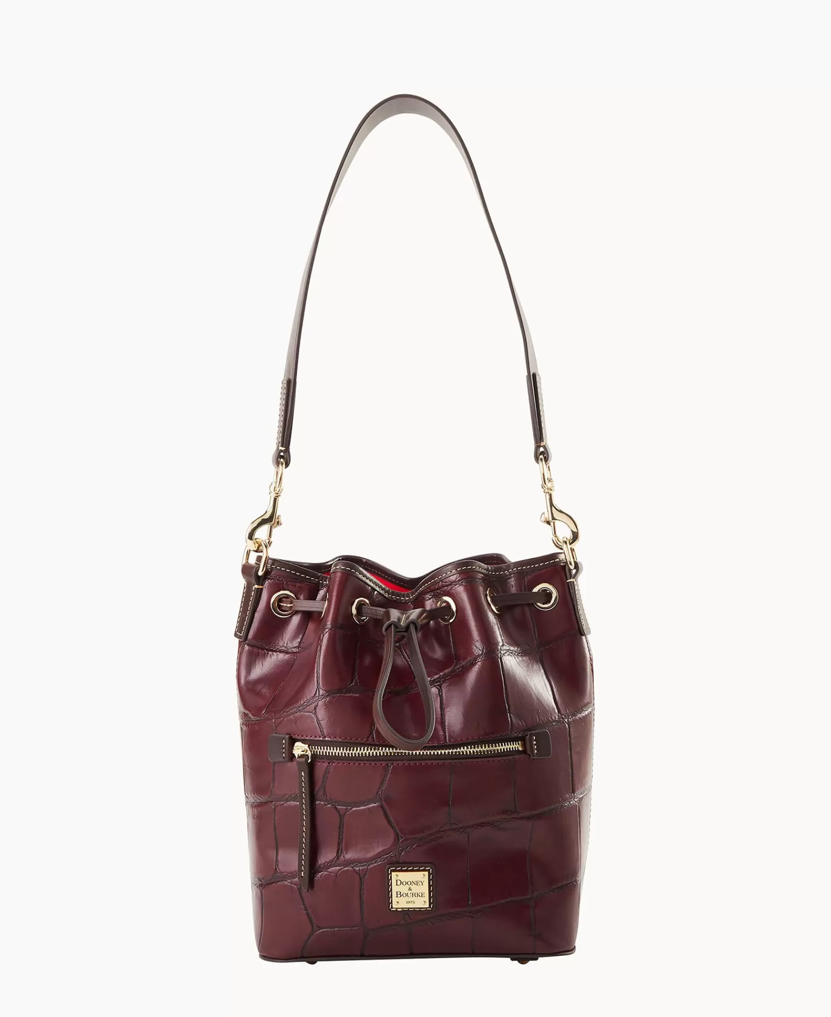 Shoulder Bags>Dooney & Bourke Denison Drawstring Bordeaux