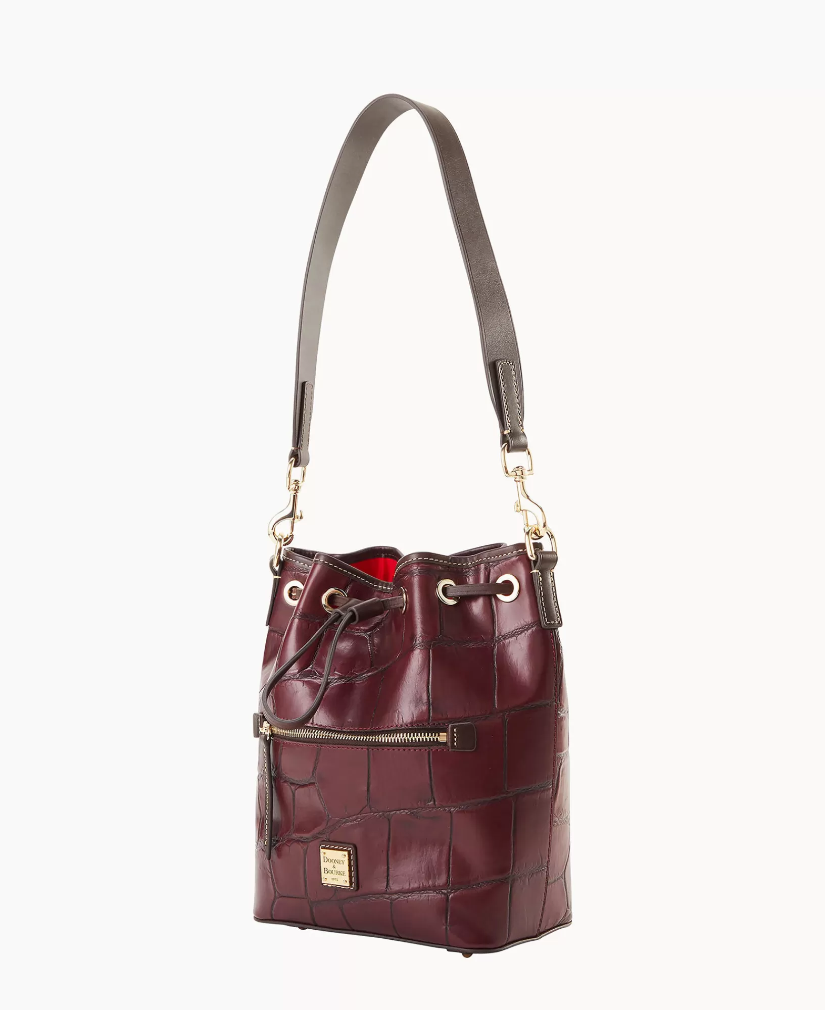 Shoulder Bags>Dooney & Bourke Denison Drawstring Bordeaux