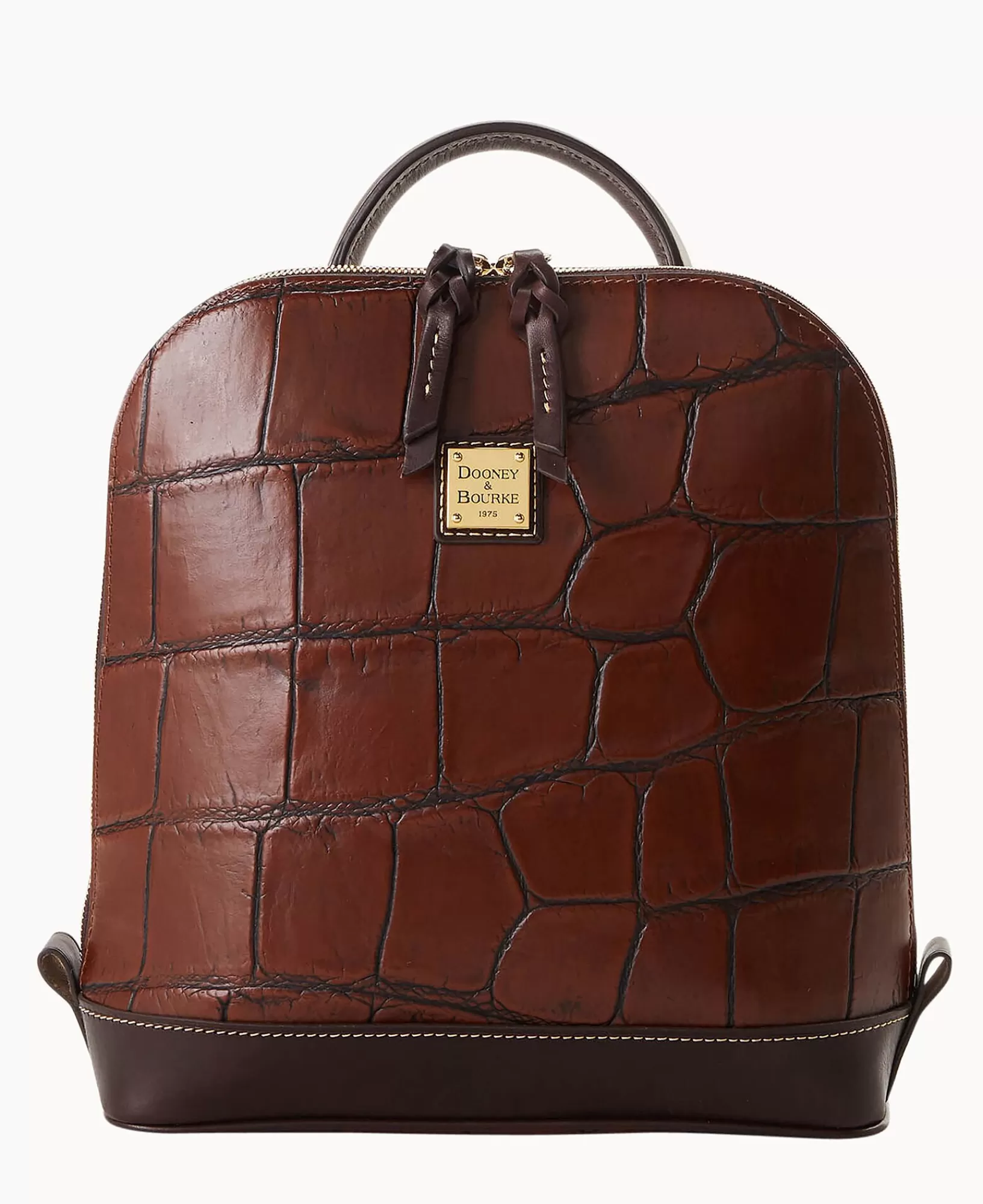 Travel | Backpacks>Dooney & Bourke Denison Zip Pod Backpack Cognac