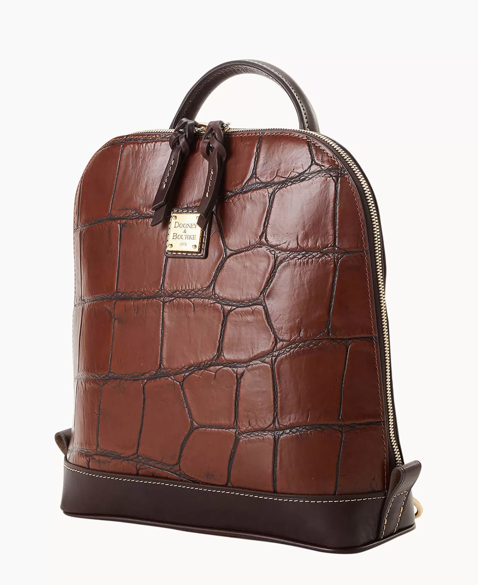 Travel | Backpacks>Dooney & Bourke Denison Zip Pod Backpack Cognac