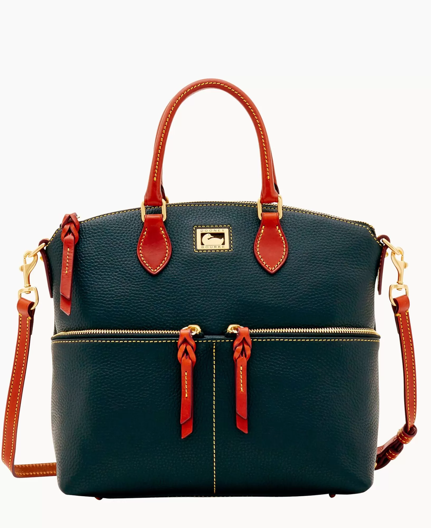 Shoulder Bags | Satchels>Dooney & Bourke Dillen Double Pocket Satchel Black