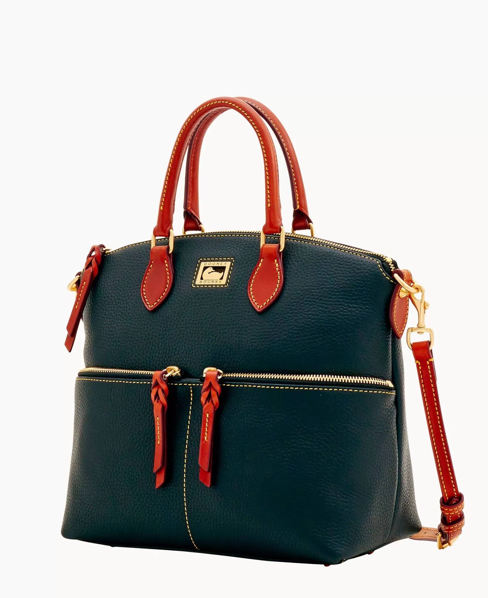 Shoulder Bags | Satchels>Dooney & Bourke Dillen Double Pocket Satchel Black