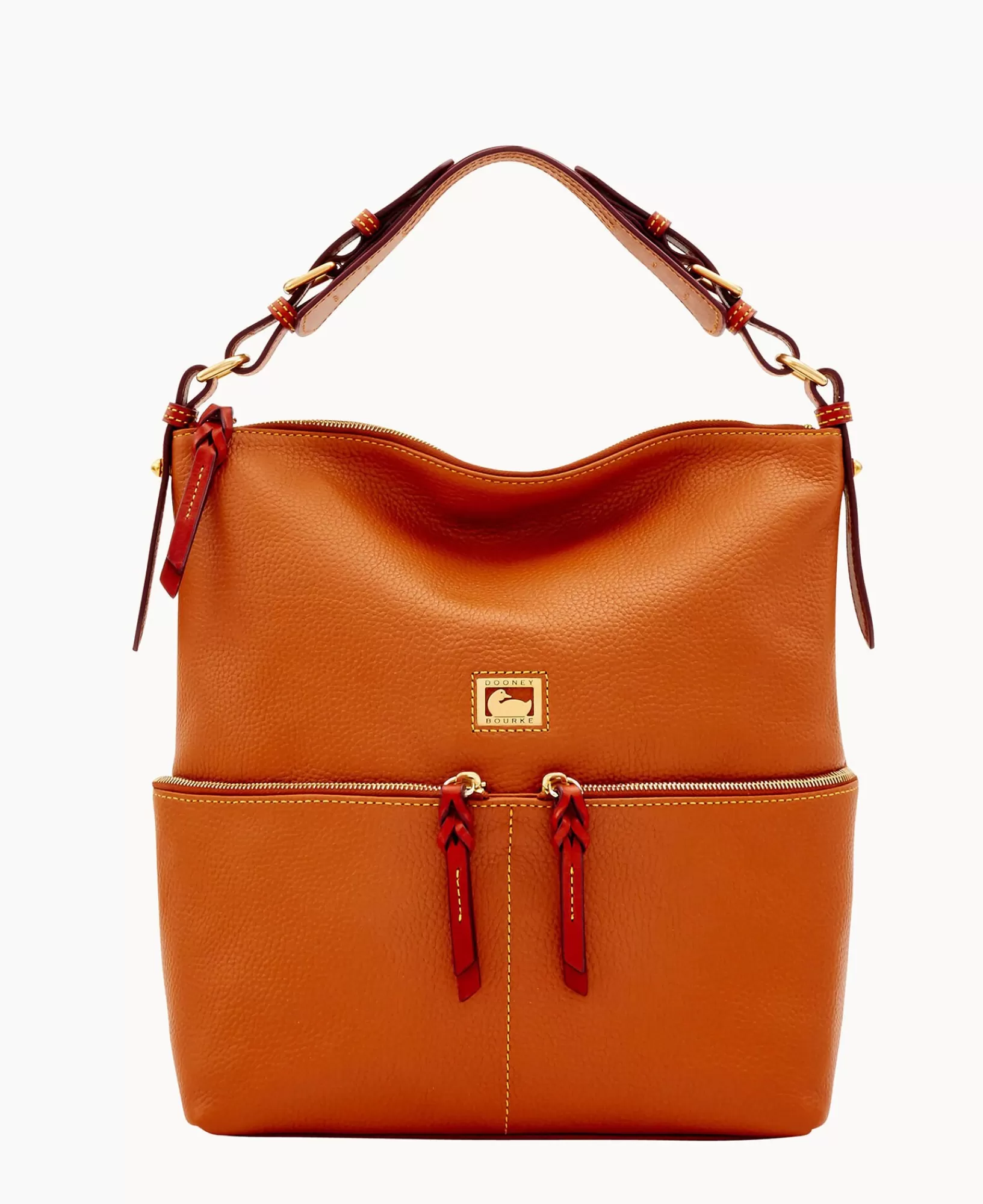 Shoulder Bags>Dooney & Bourke Dillen Medium Pocket Sac Caramel