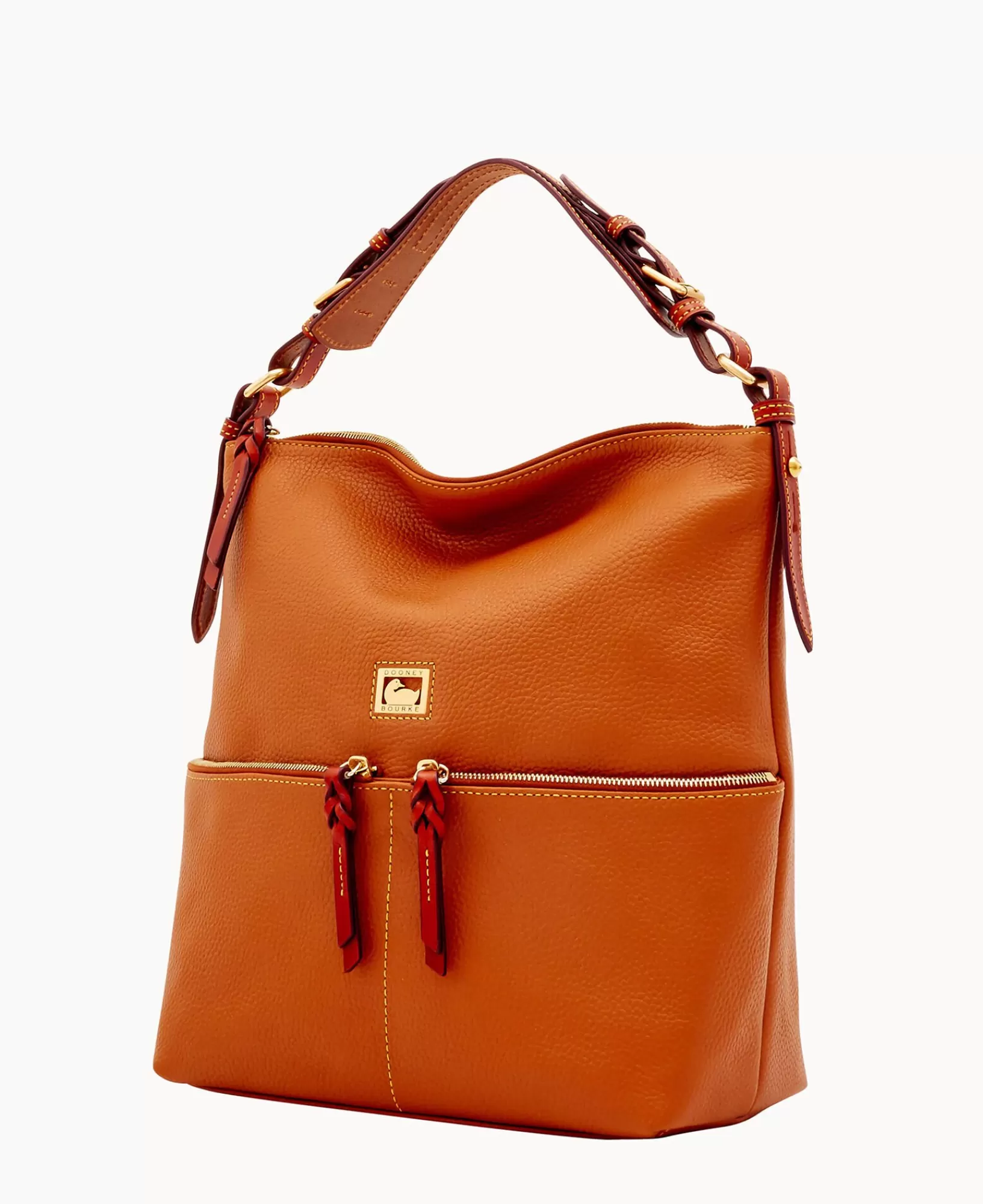 Shoulder Bags>Dooney & Bourke Dillen Medium Pocket Sac Caramel