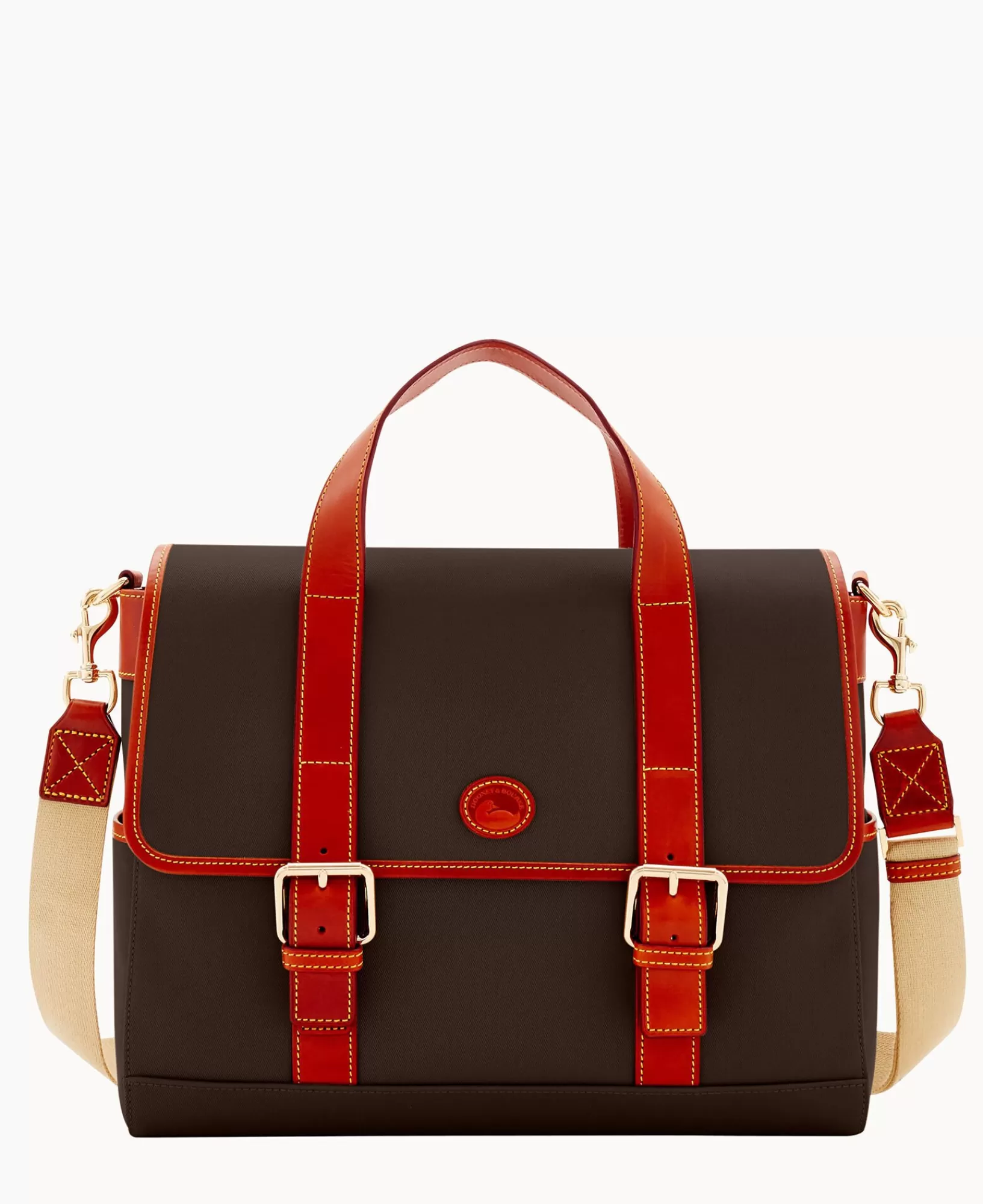 Travel>Dooney & Bourke Executive Cabriolet Hunter Messenger Chocolate