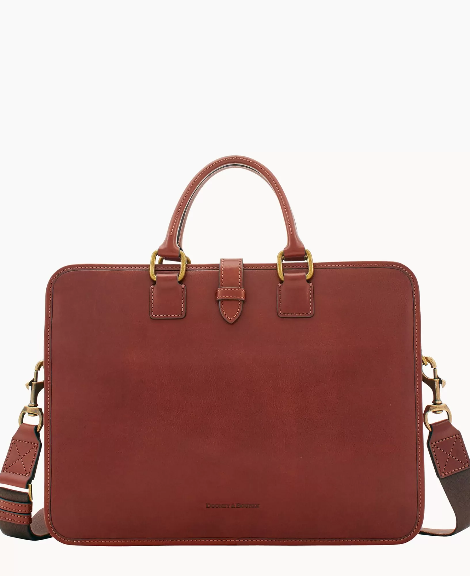 Business & Tech | Travel>Dooney & Bourke Florentine Brooklyn Briefcase Chestnut