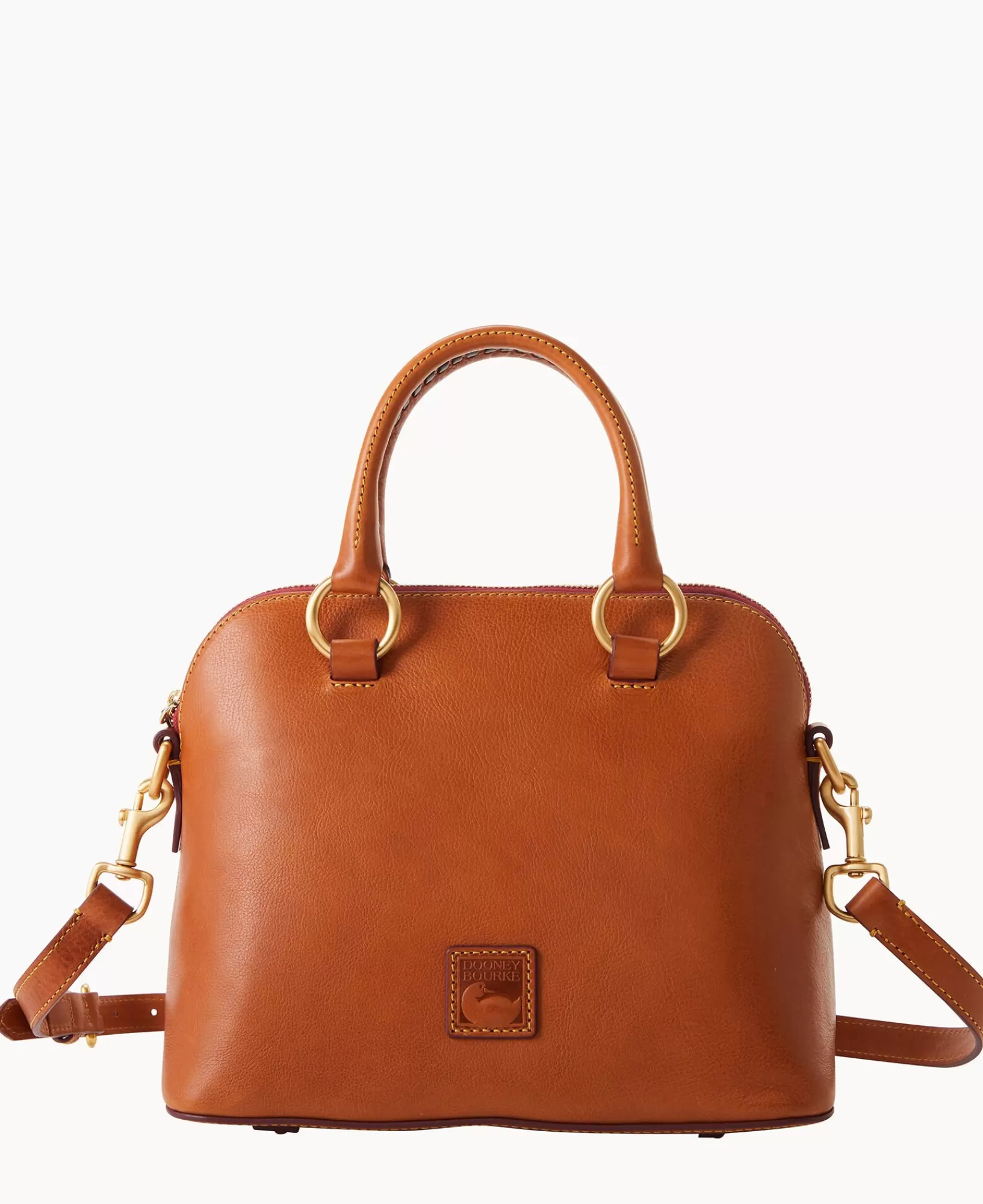 Shoulder Bags | Satchels>Dooney & Bourke Florentine Domed Satchel Natural