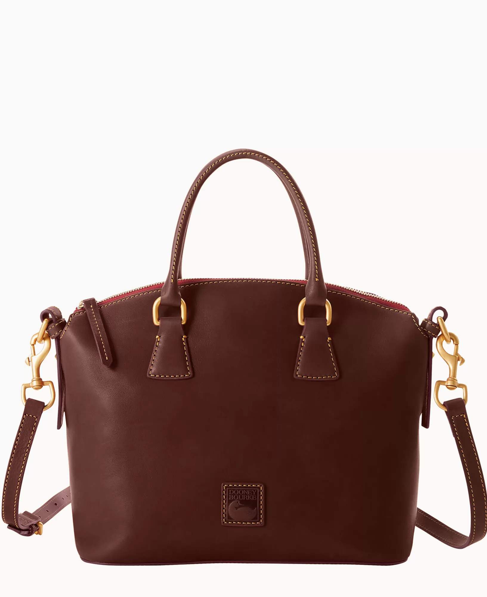 Shoulder Bags | Satchels>Dooney & Bourke Florentine Domed Satchel Chestnut