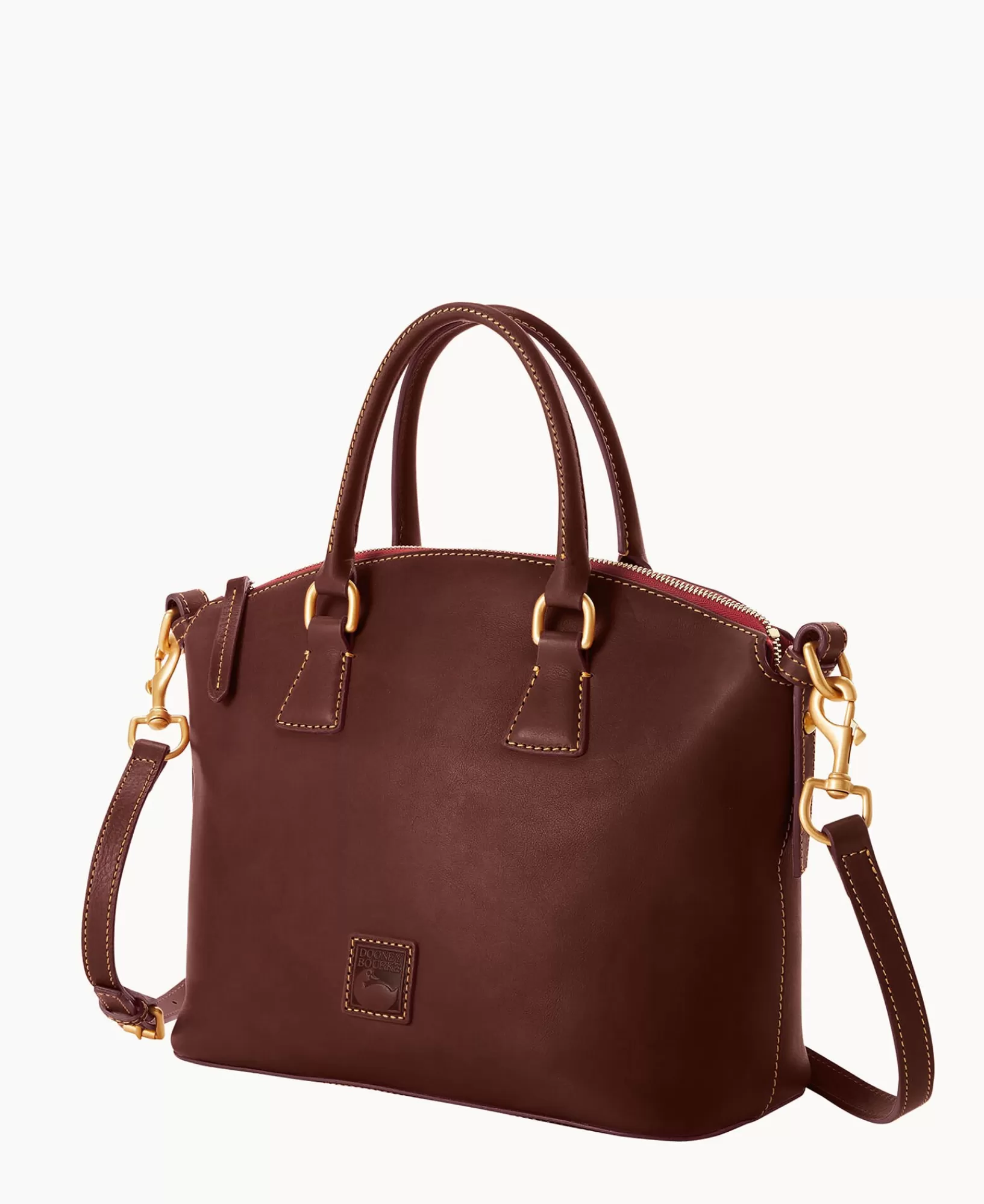 Shoulder Bags | Satchels>Dooney & Bourke Florentine Domed Satchel Chestnut