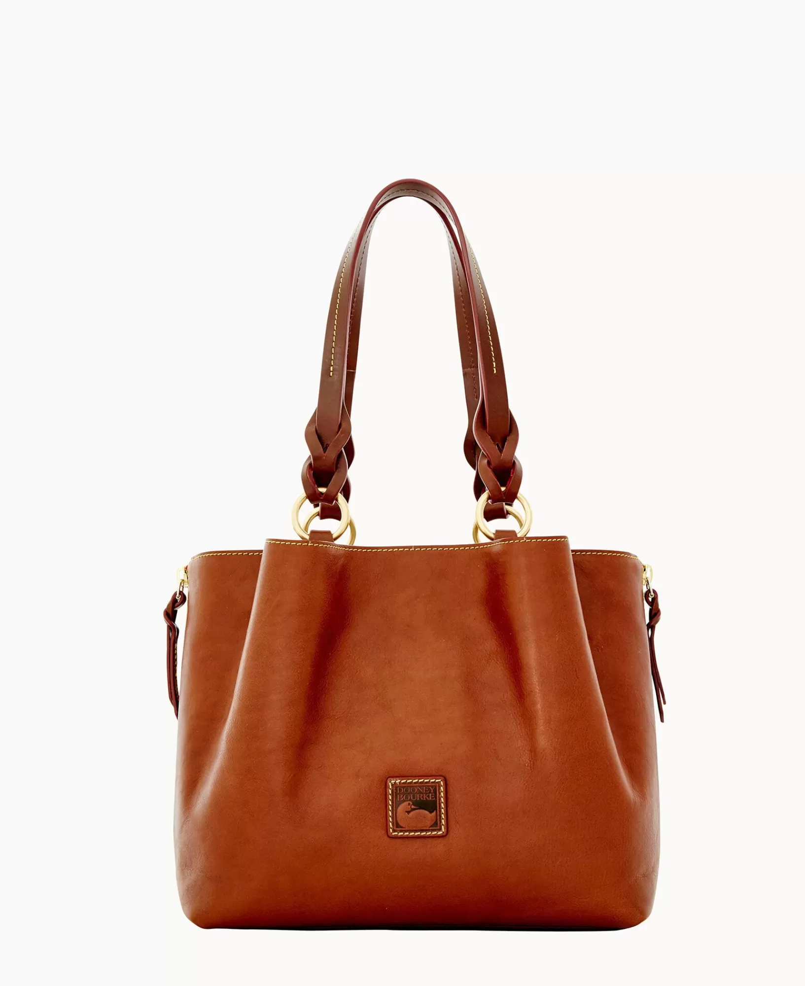 Travel | Shoulder Bags>Dooney & Bourke Florentine Large Zip Barlow Chestnut