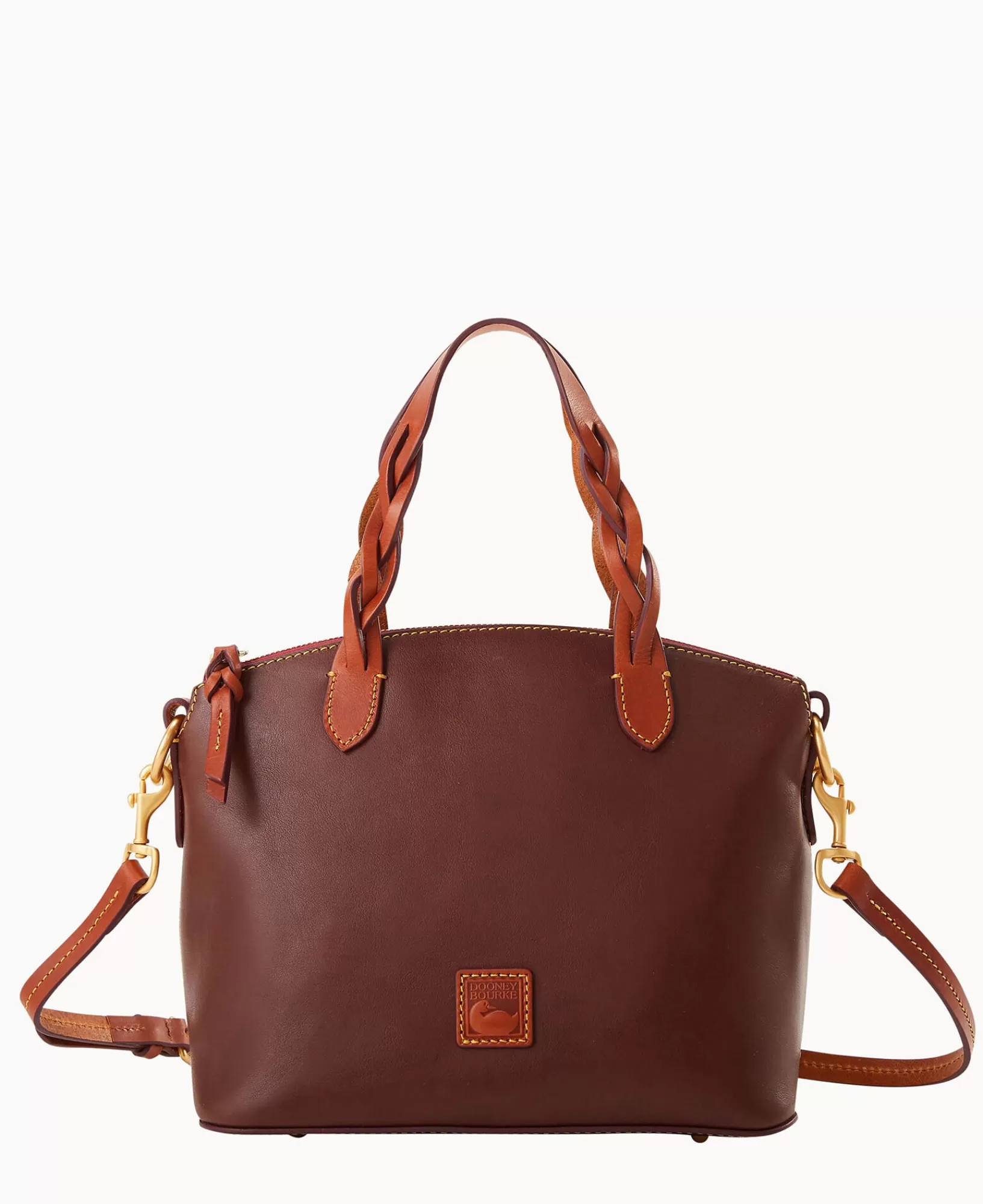 Mini Bags | Shoulder Bags>Dooney & Bourke Florentine Small Heidi Satchel ChestnutTan