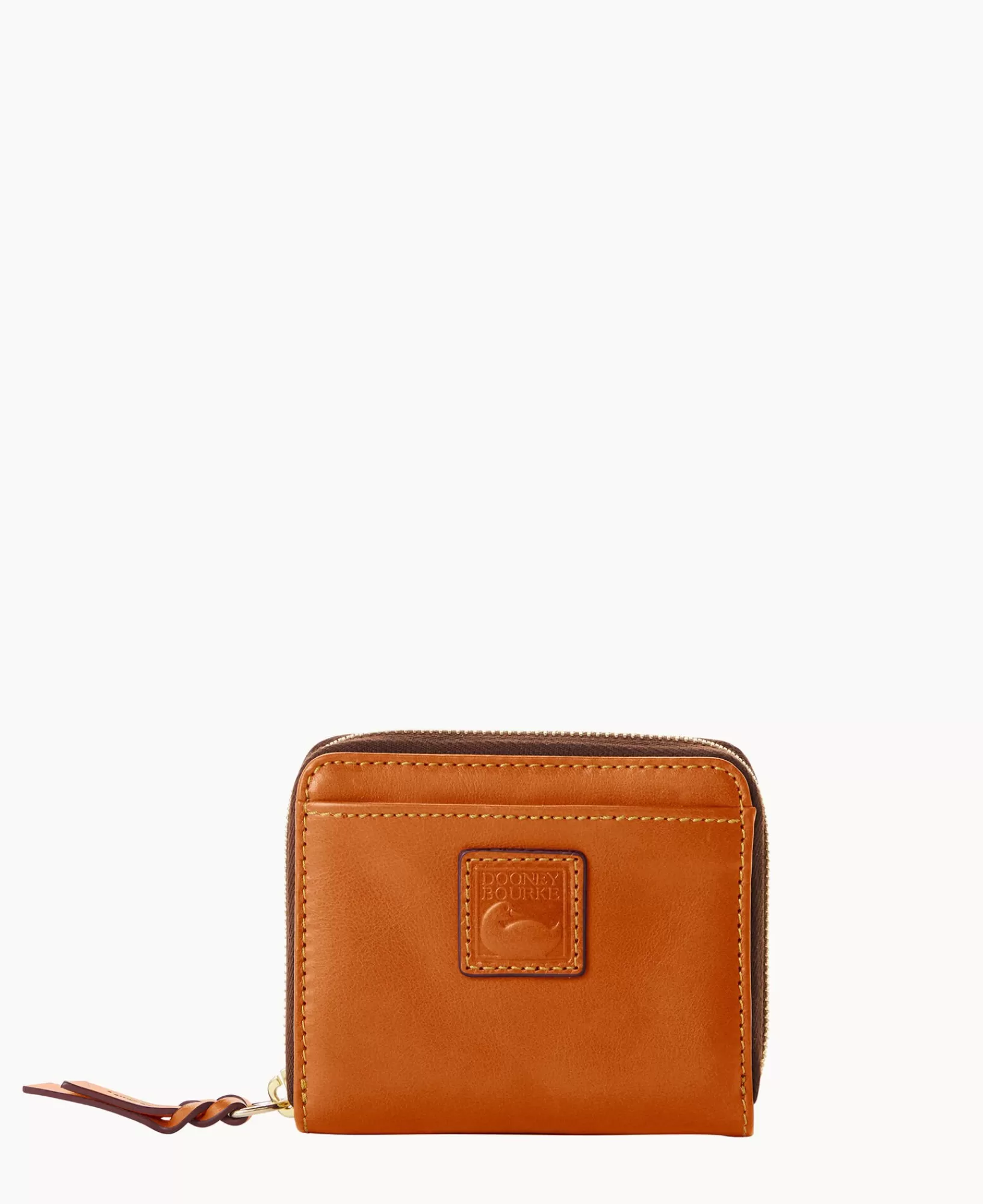 Wallets>Dooney & Bourke Florentine Small Zip Around Wallet Natural