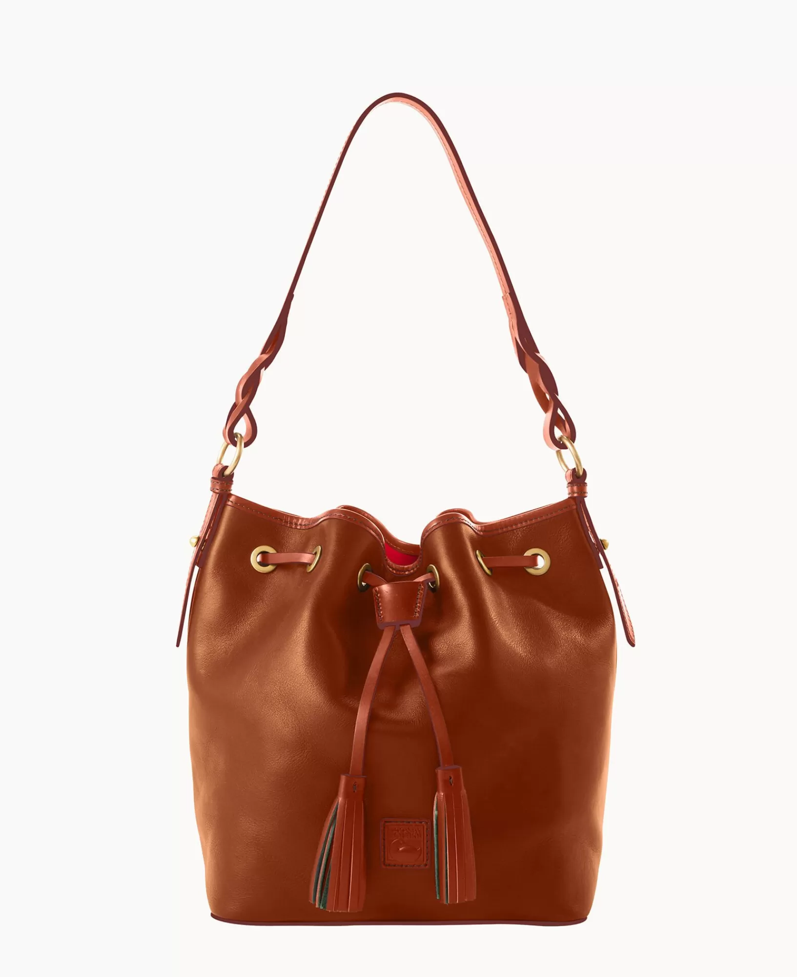 Shoulder Bags>Dooney & Bourke Florentine Tasha Drawstring ChestnutTan