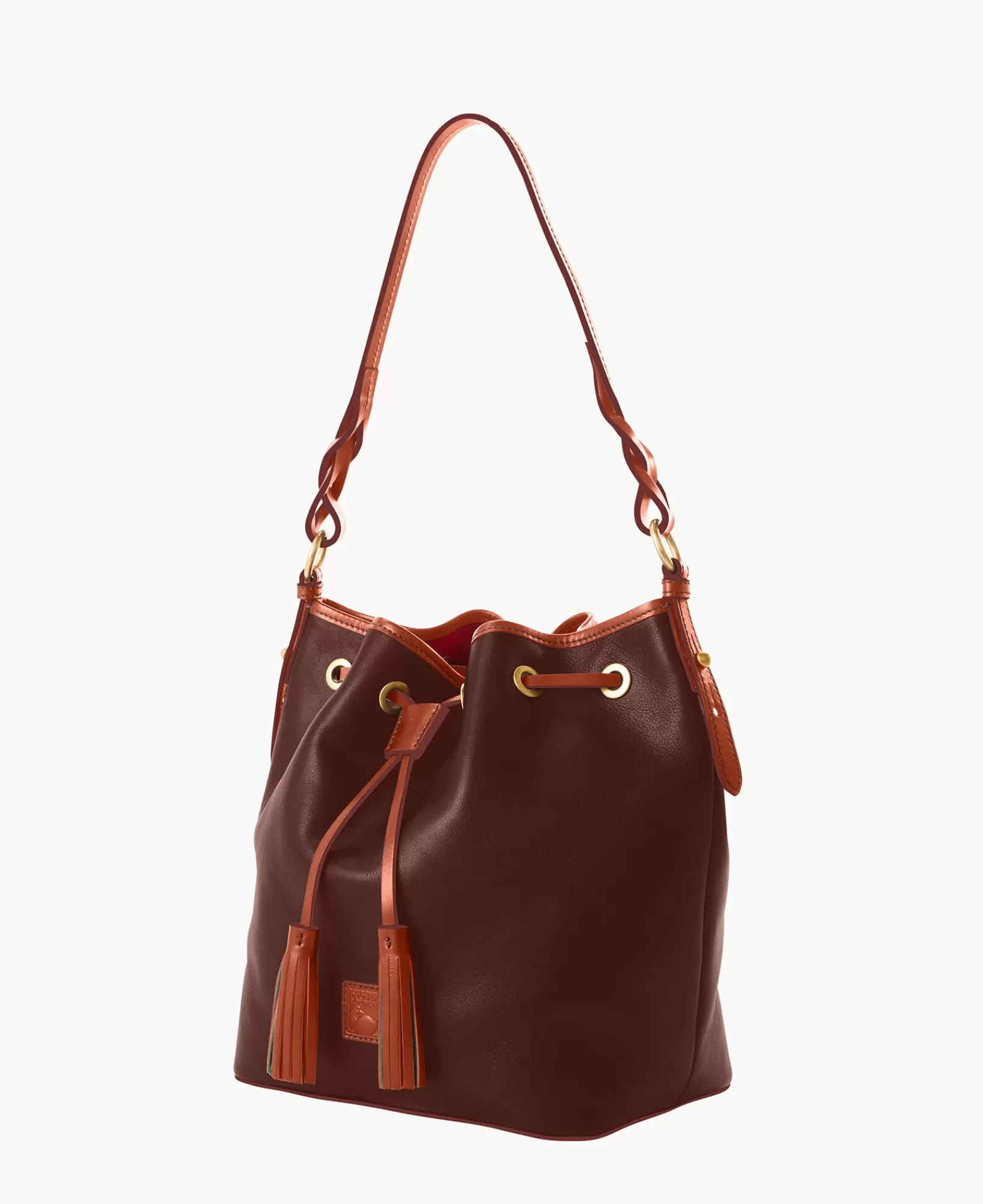 Shoulder Bags>Dooney & Bourke Florentine Tasha Drawstring ChestnutTan